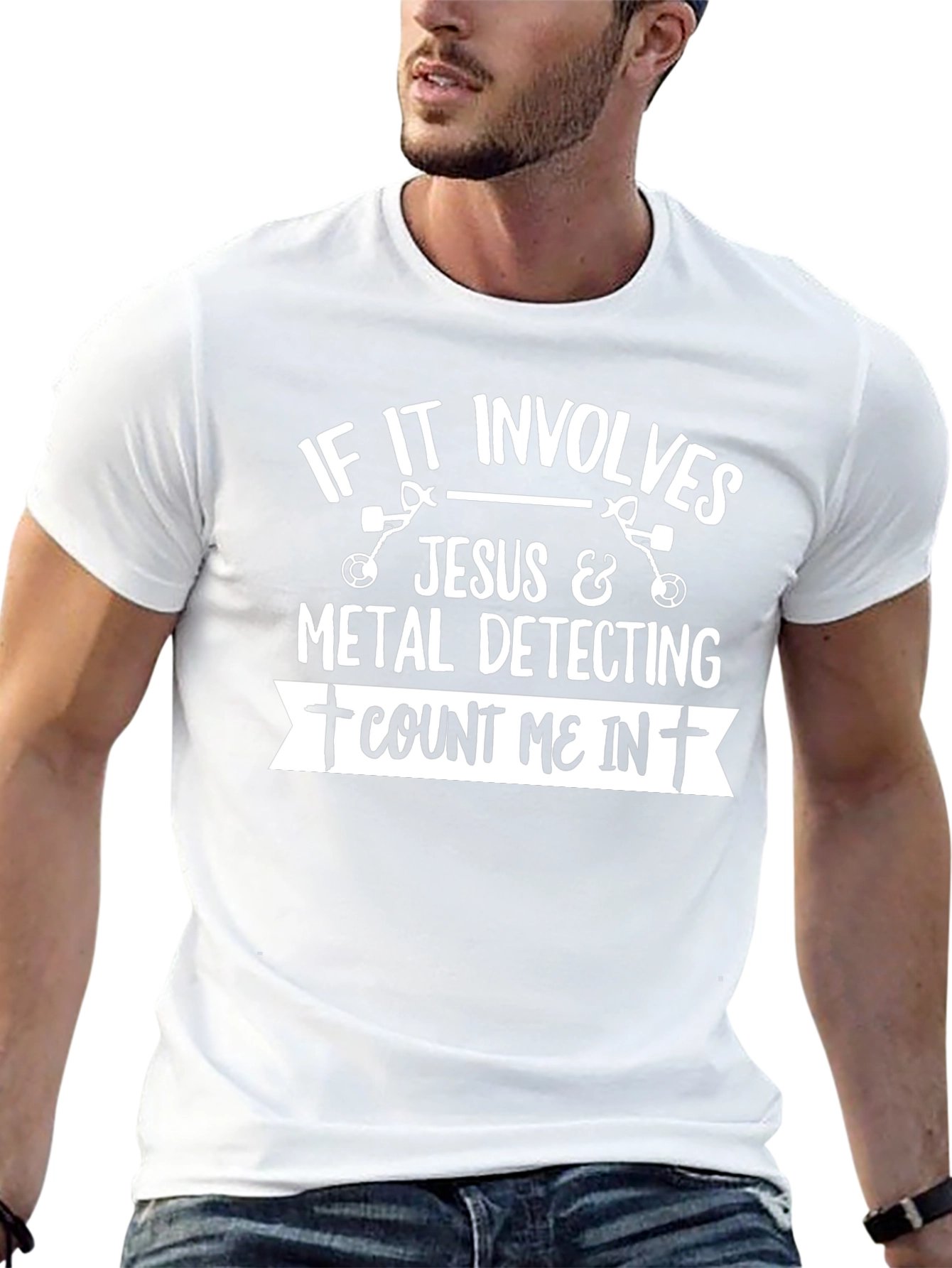Jesus & Metal Detecting T-Shirt - Count Me In