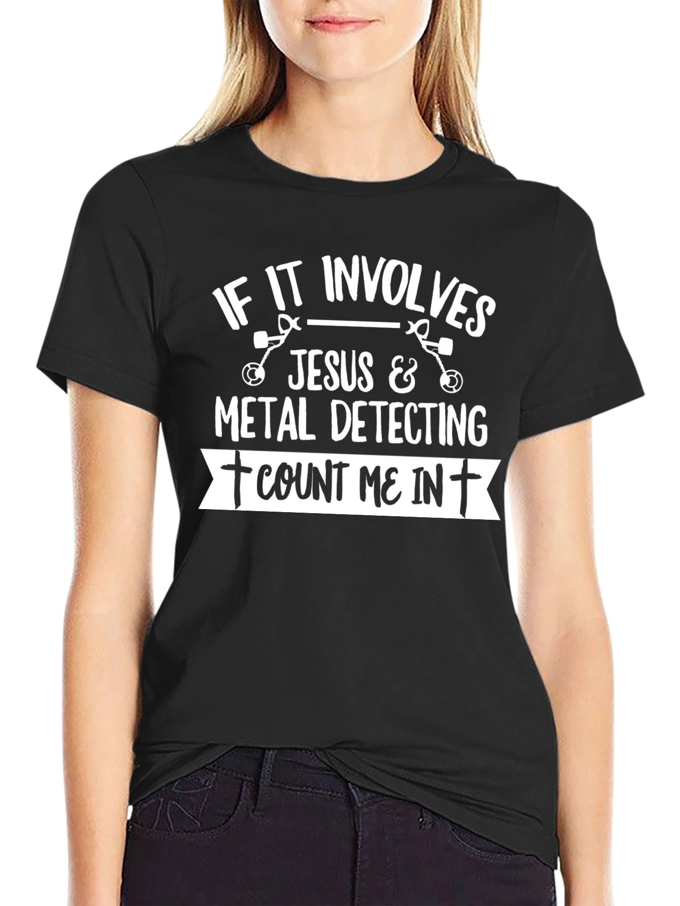 Jesus & Metal Detecting T-Shirt - Count Me In