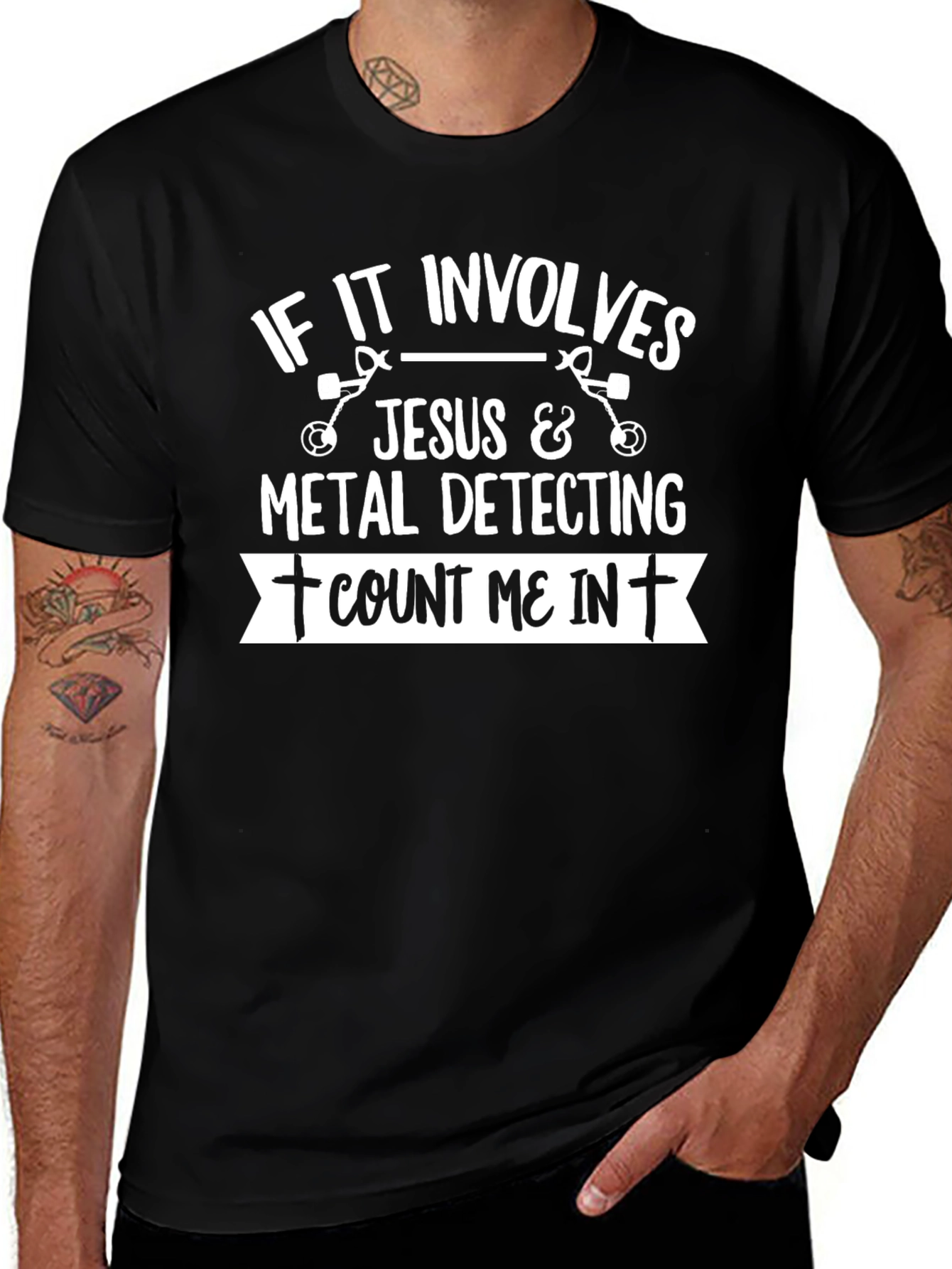 Jesus & Metal Detecting T-Shirt - Count Me In
