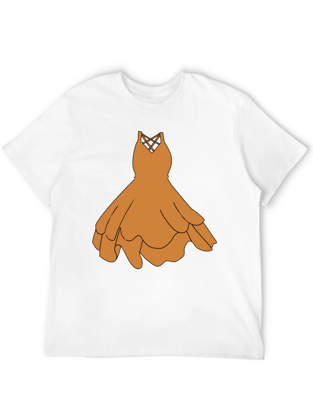 Black T-Shirt with Graphic Dress Design