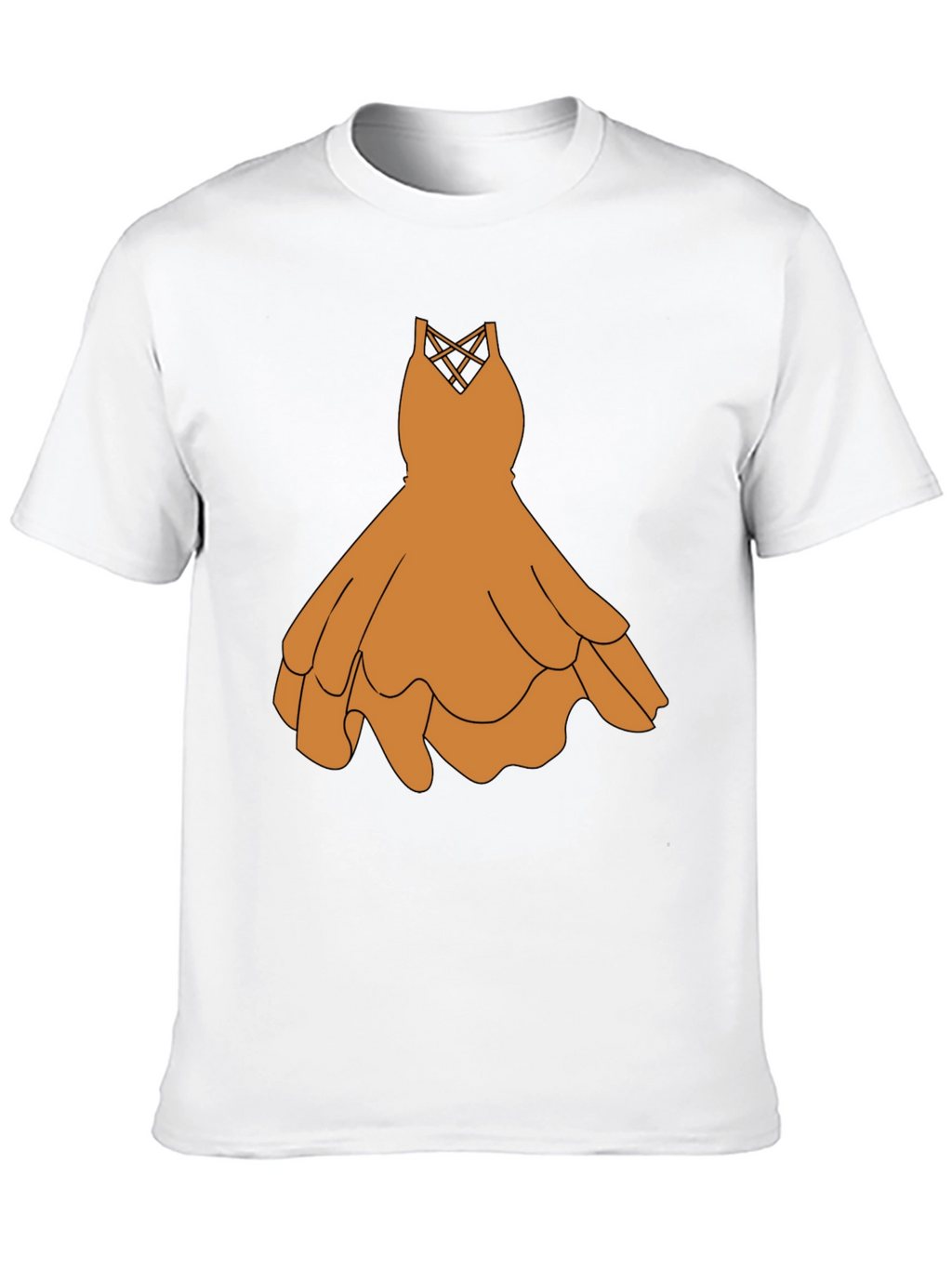 Black T-Shirt with Graphic Dress Design