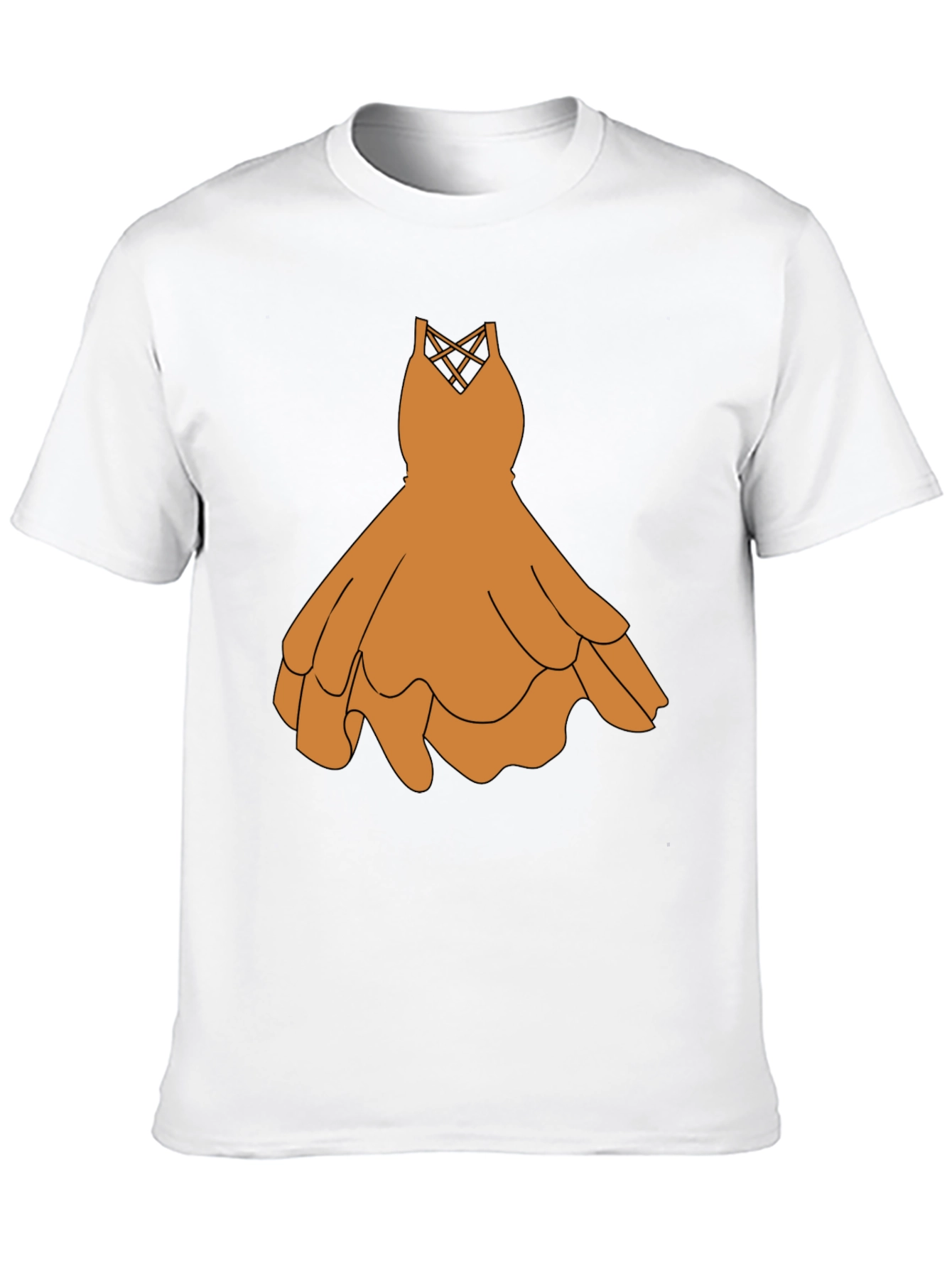 Black T-Shirt with Graphic Dress Design