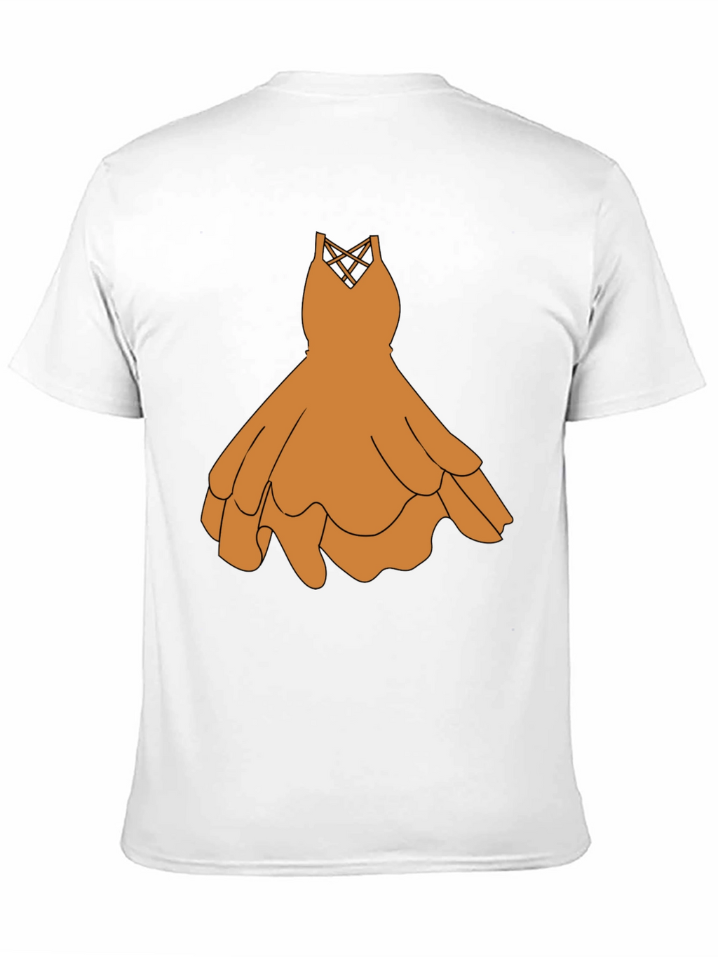 Black T-Shirt with Graphic Dress Design