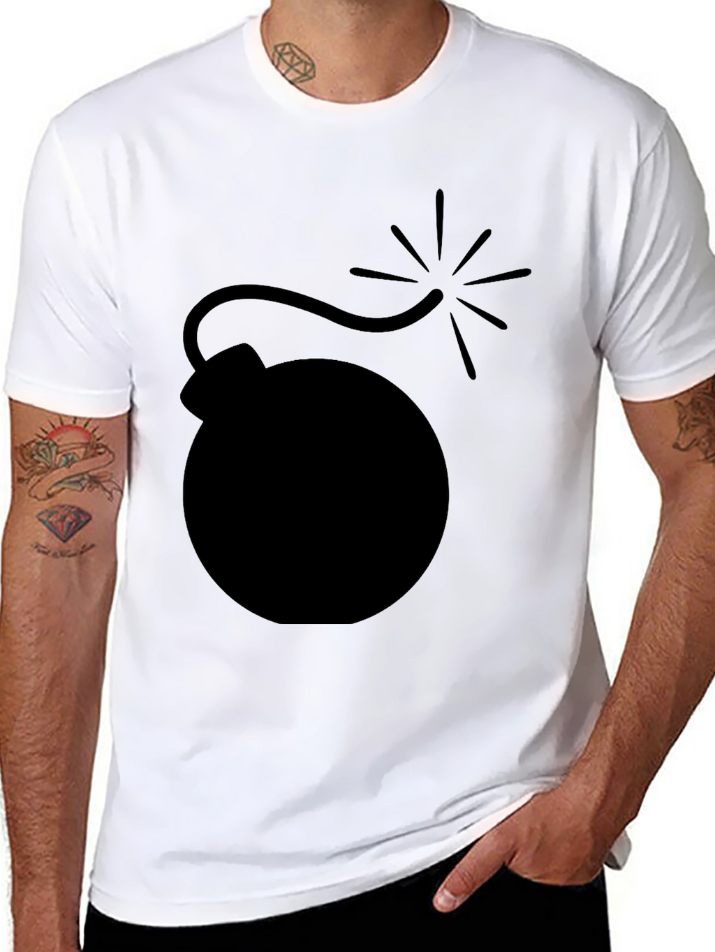 Bomb Graphic Black T-Shirt