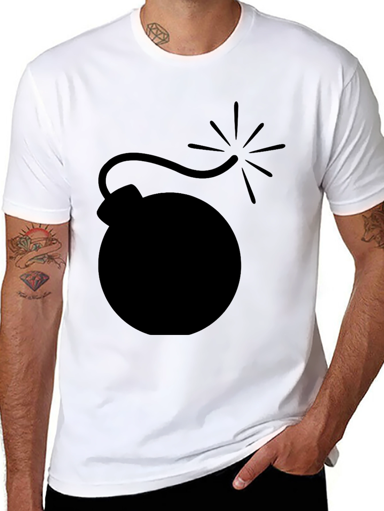 Bomb Graphic Black T-Shirt