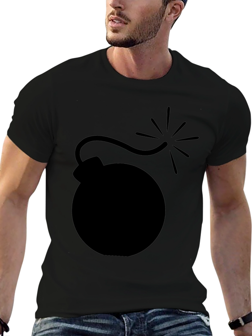Bomb Graphic Black T-Shirt