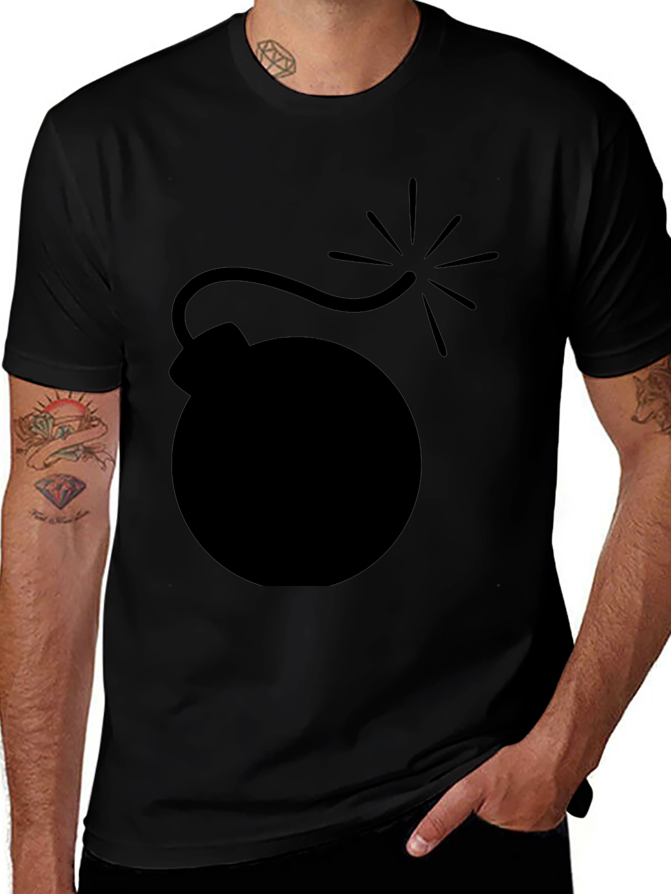 Bomb Graphic Black T-Shirt