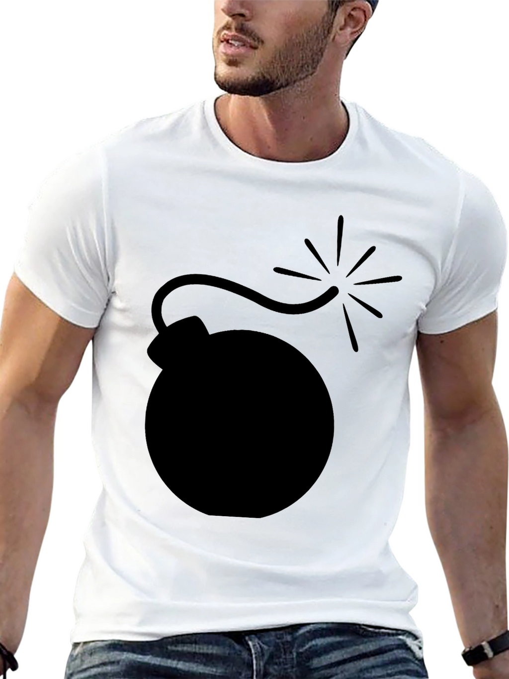 Bomb Graphic Black T-Shirt