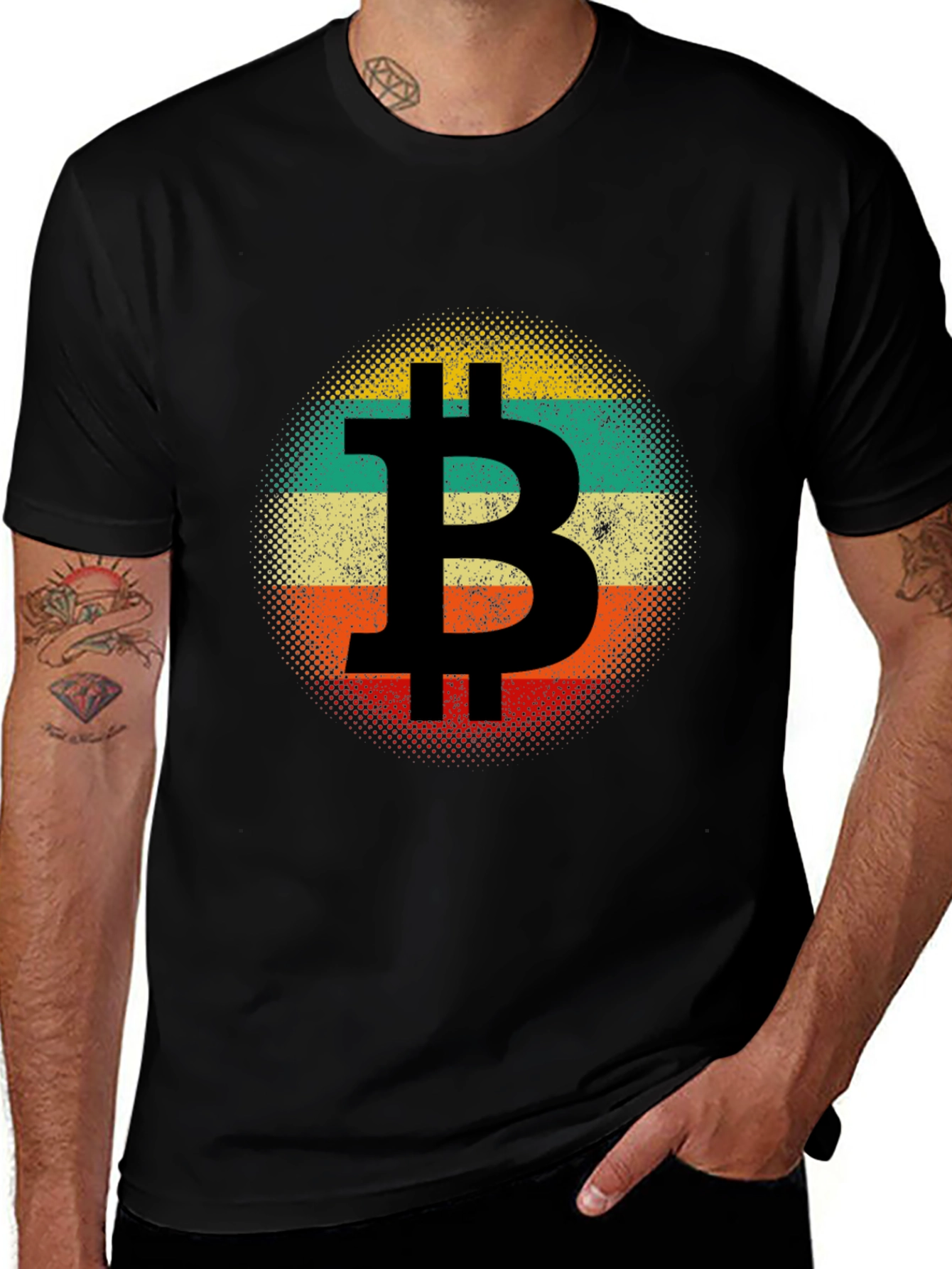 Bitcoin Retro Graphic Tee - Crypto Fan Apparel