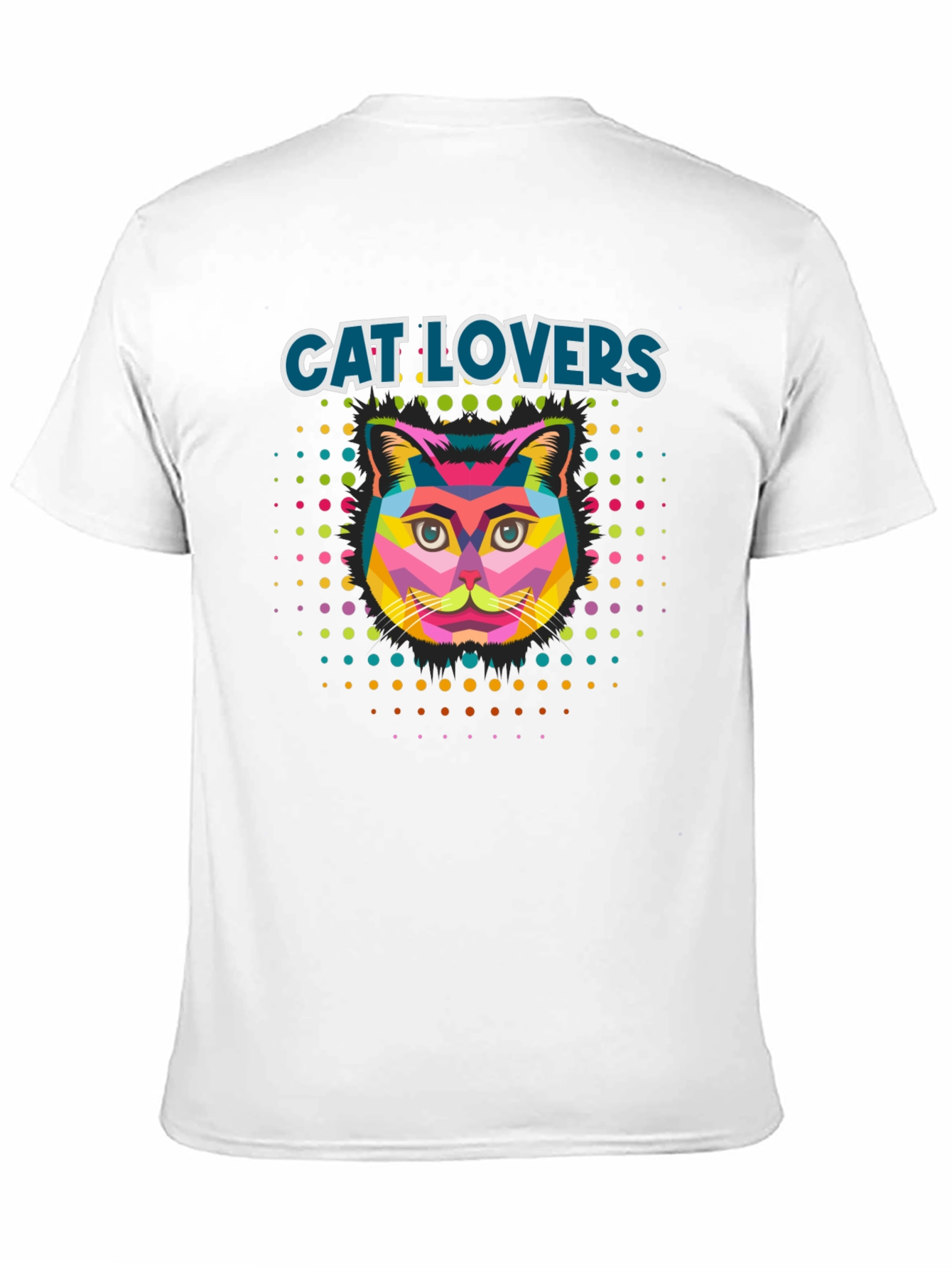 Cat Lovers Colorful Graphic T-Shirt