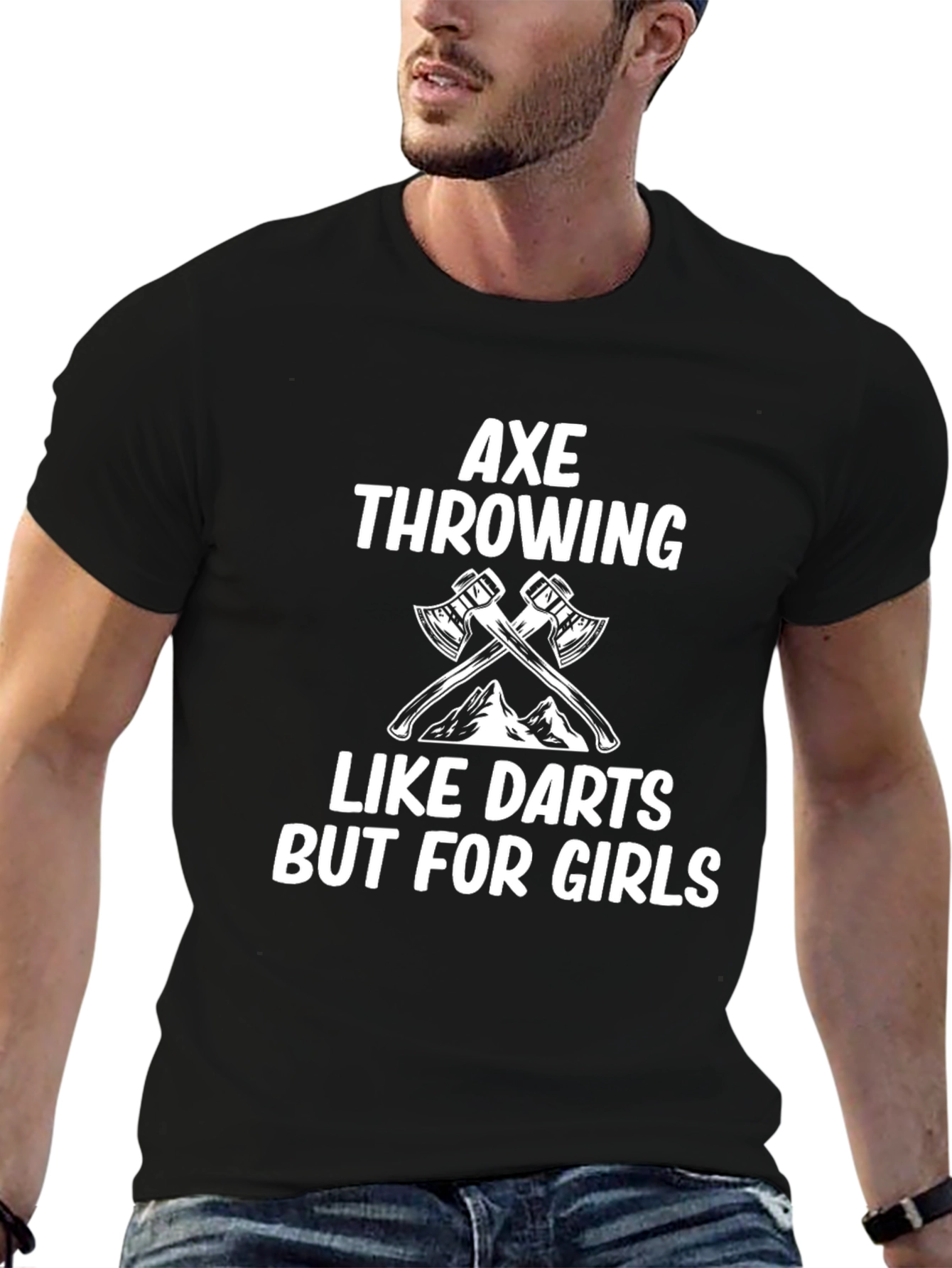 Axe Throwing Like Darts But For Girls Graphic T-Shirt