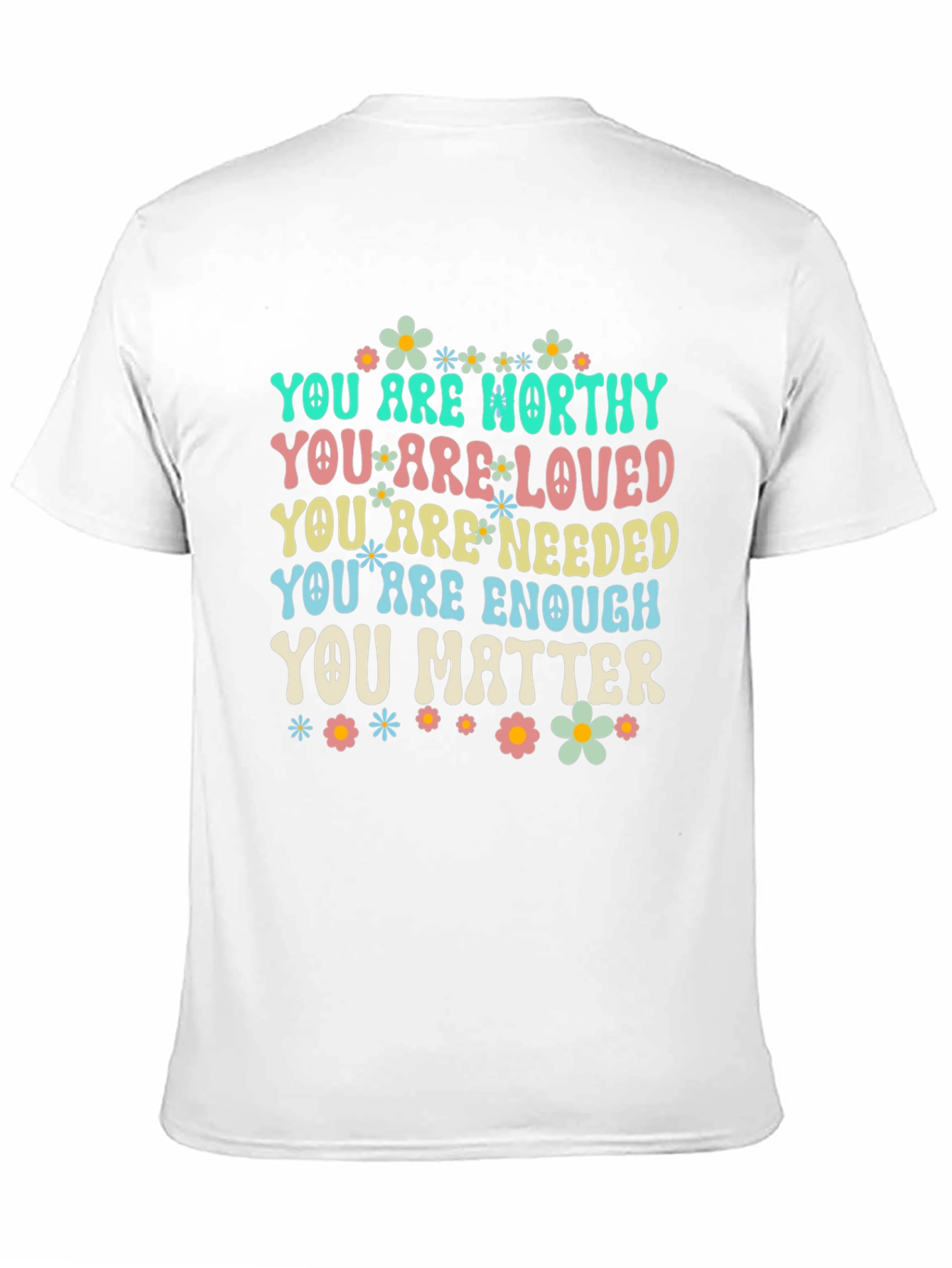 Inspirational Flower Power Graphic T-Shirt