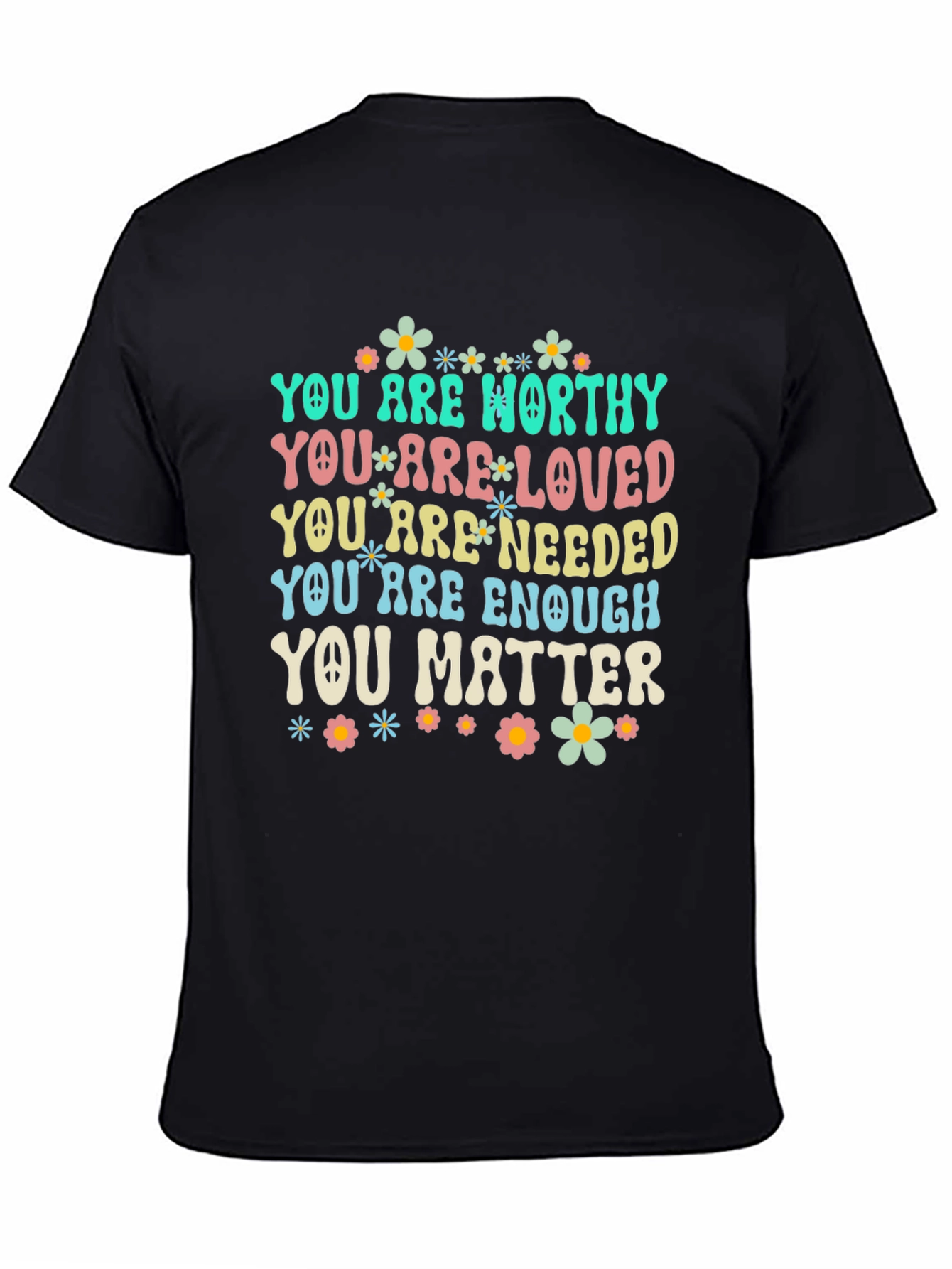 Inspirational Flower Power Graphic T-Shirt