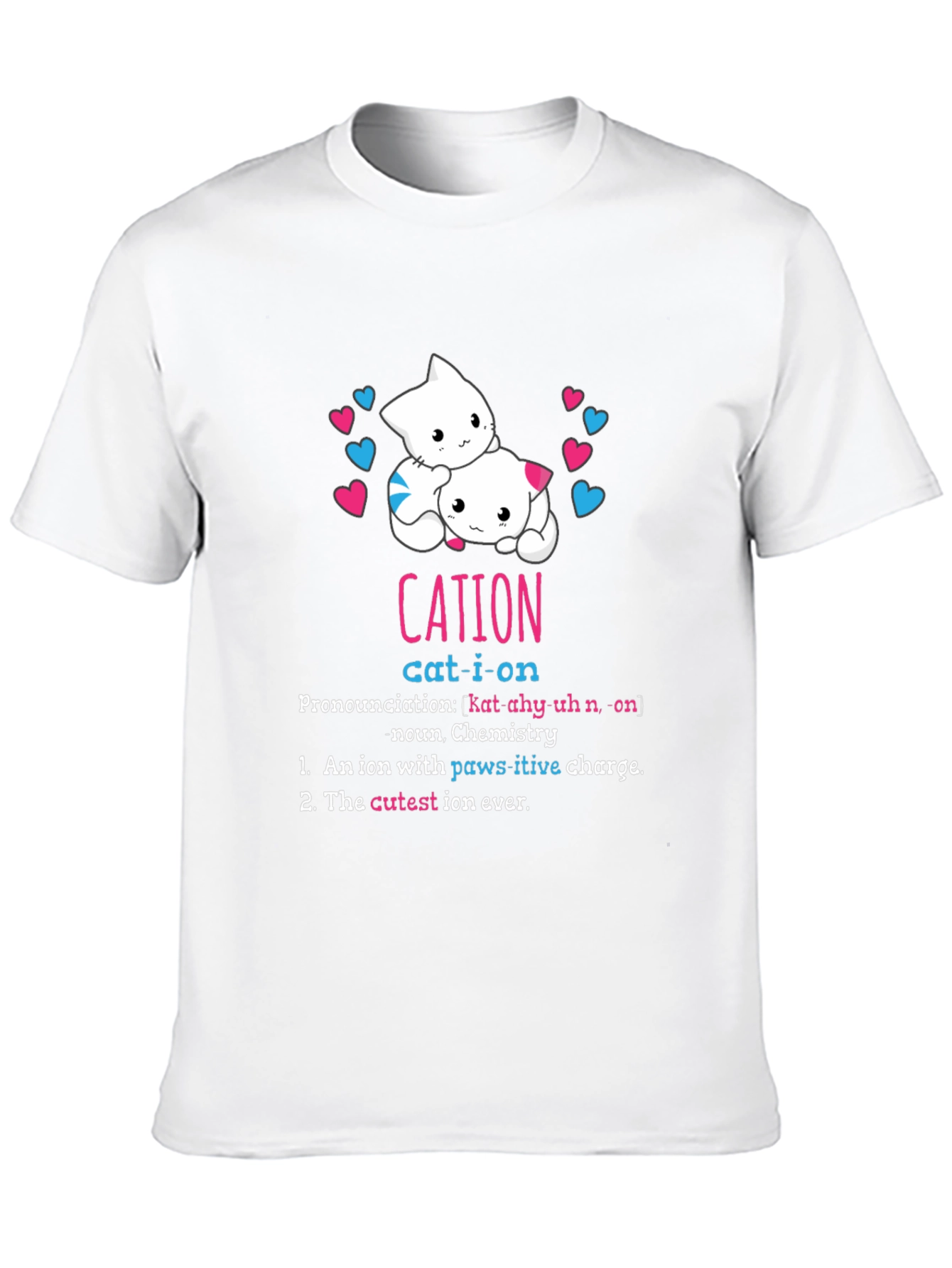 Cat-ion Definition T-Shirt - Chemistry Pun Tee