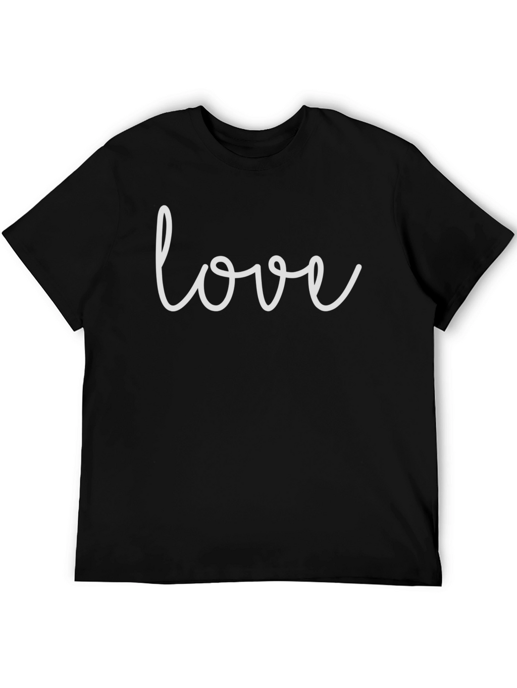 Love Script Black T-Shirt