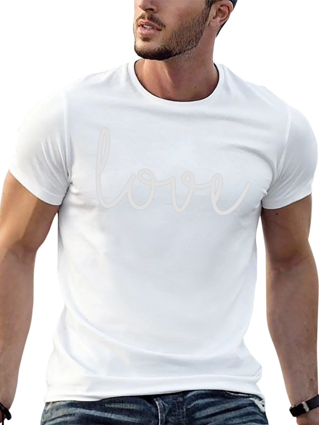 Love Script Black T-Shirt
