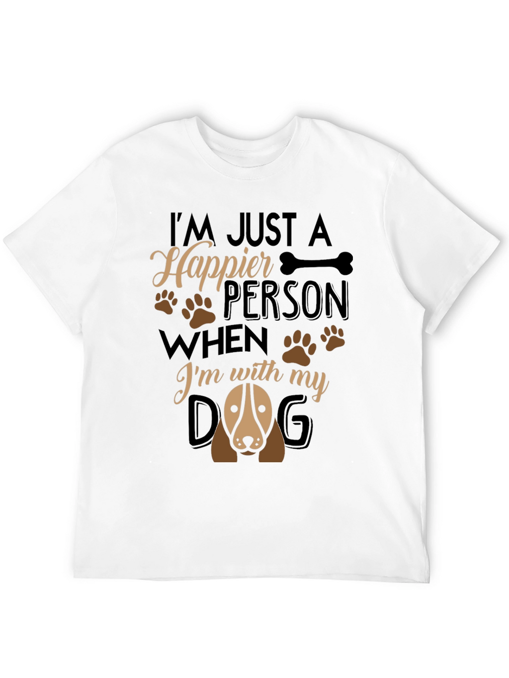 Happier Person Dog T-Shirt