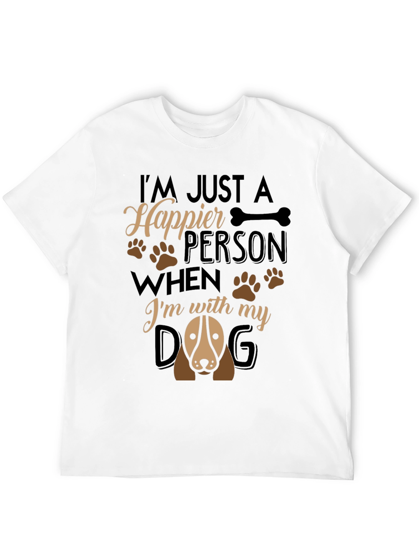 Happier Person Dog T-Shirt