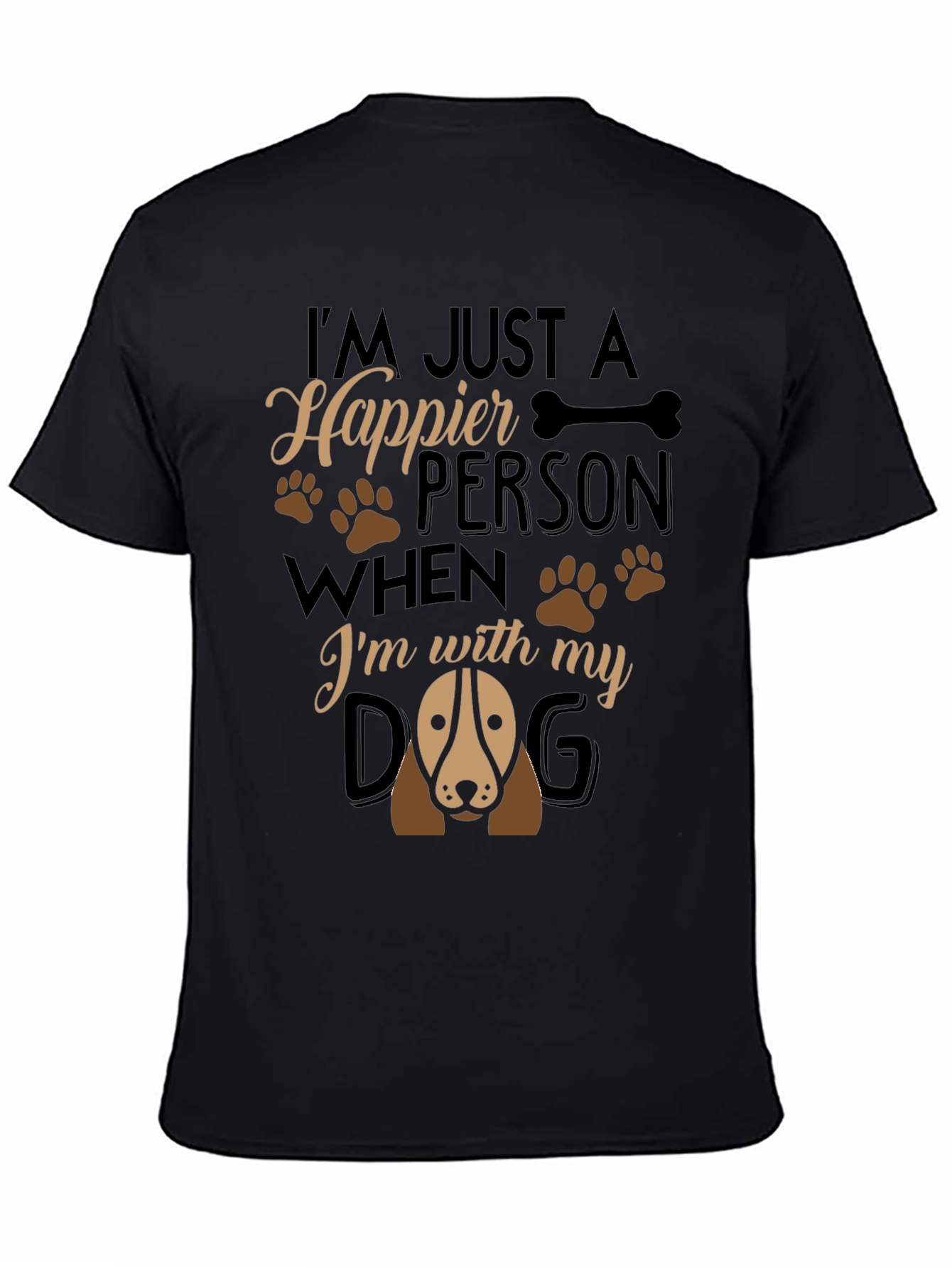 Happier Person Dog T-Shirt