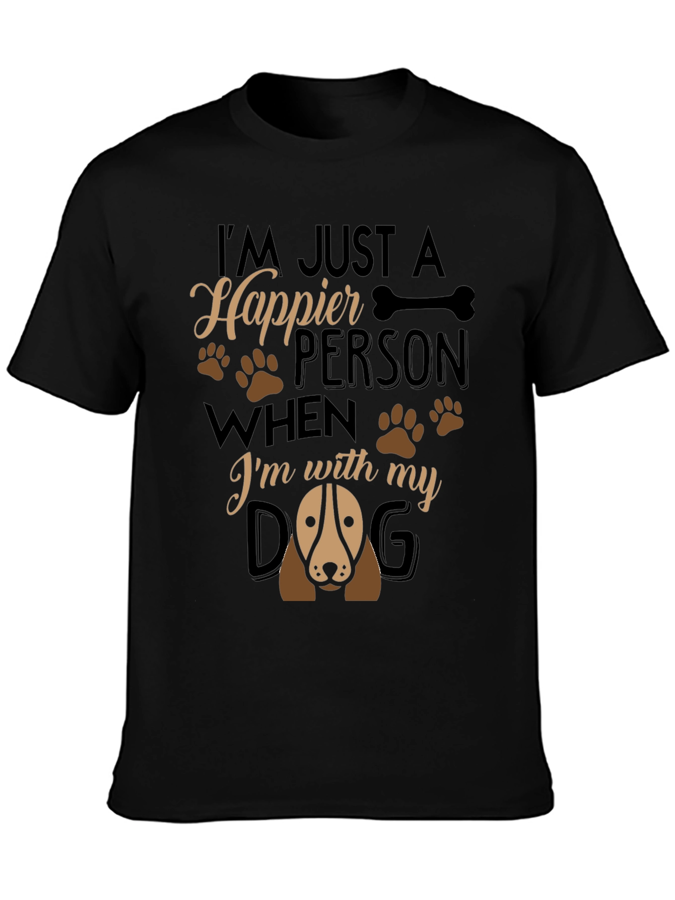 Happier Person Dog T-Shirt