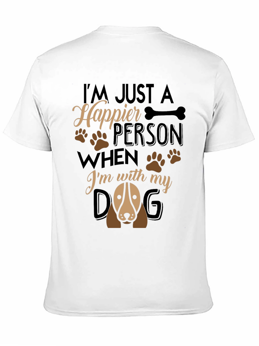 Happier Person Dog T-Shirt