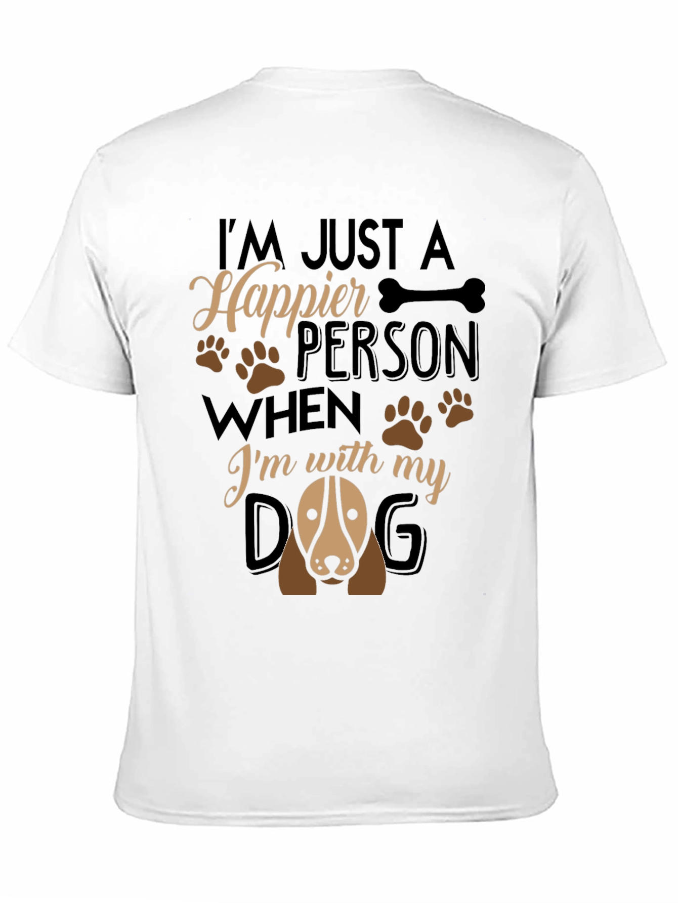 Happier Person Dog T-Shirt