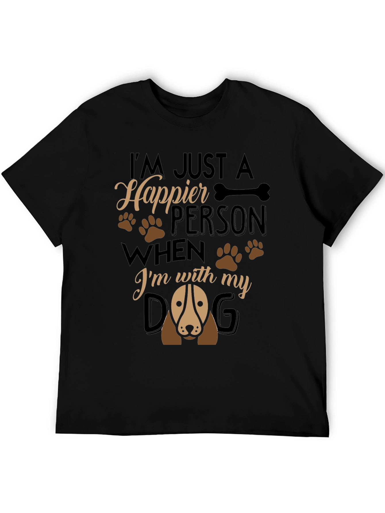 Happier Person Dog T-Shirt