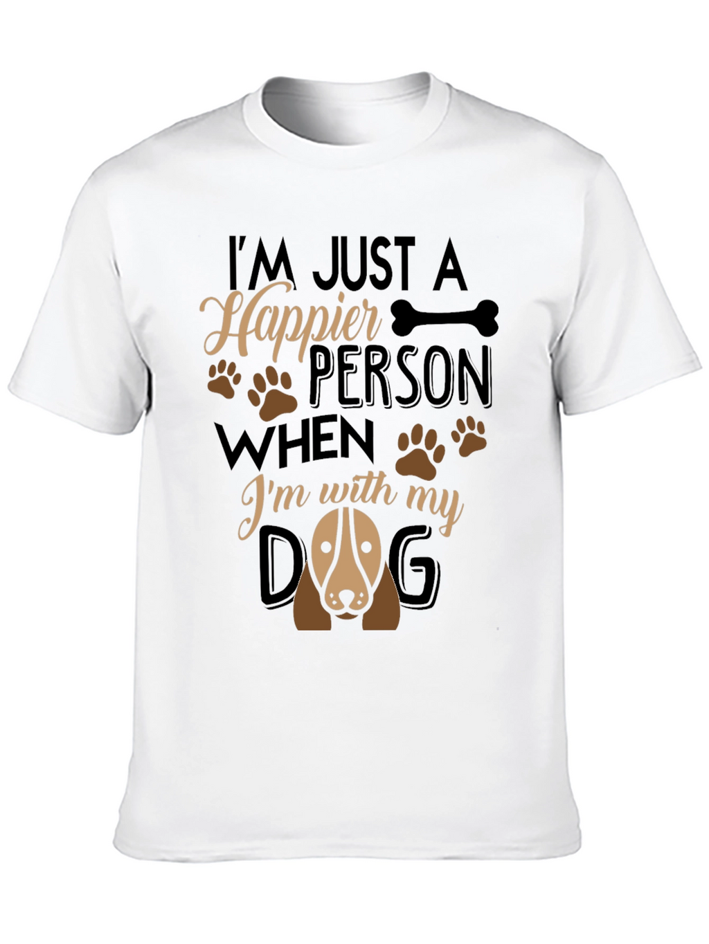 Happier Person Dog T-Shirt