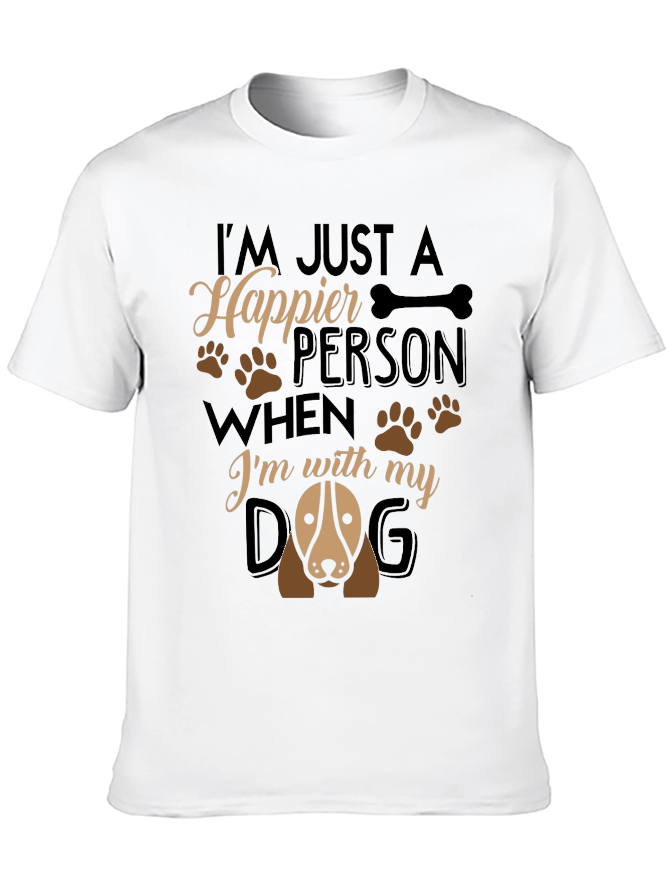 Happier Person Dog T-Shirt