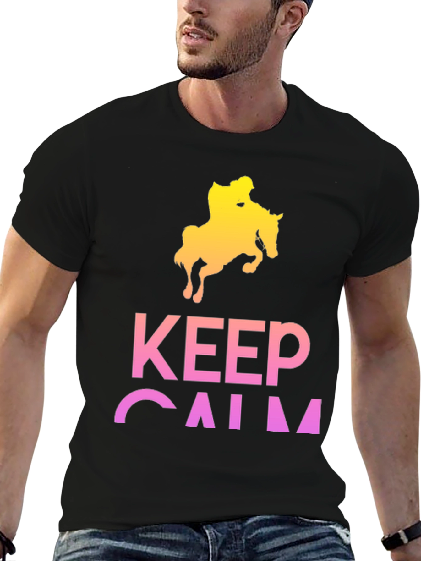 Keep Calm Equestrian T-Shirt - Horse Lover Tee