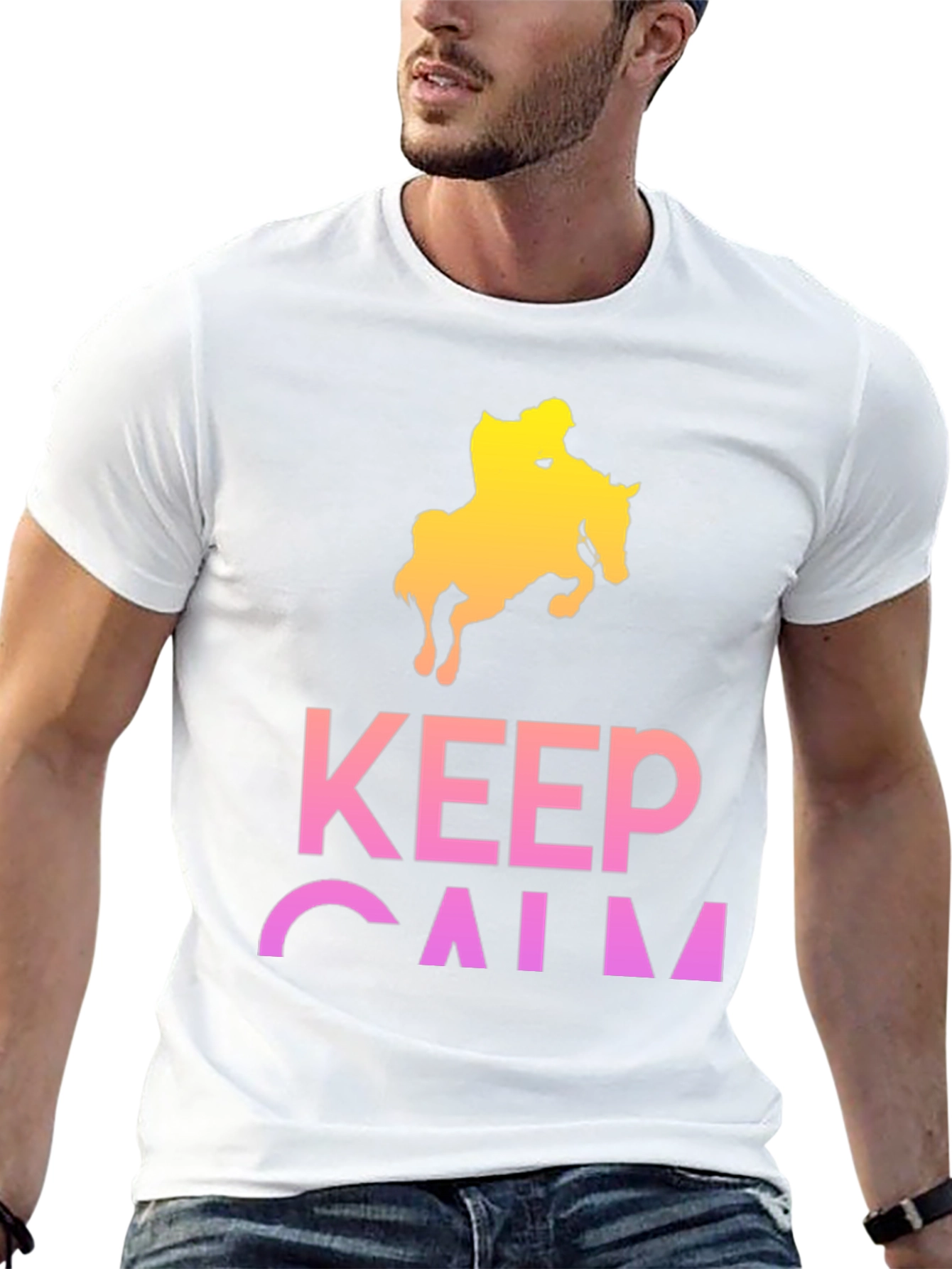 Keep Calm Equestrian T-Shirt - Horse Lover Tee