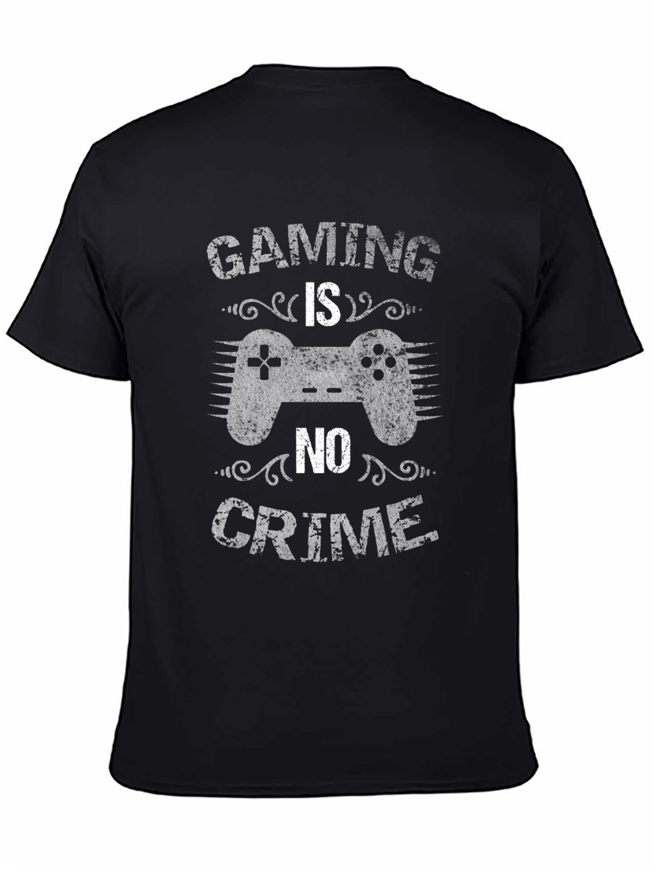 Gaming is No Crime Black T-Shirt