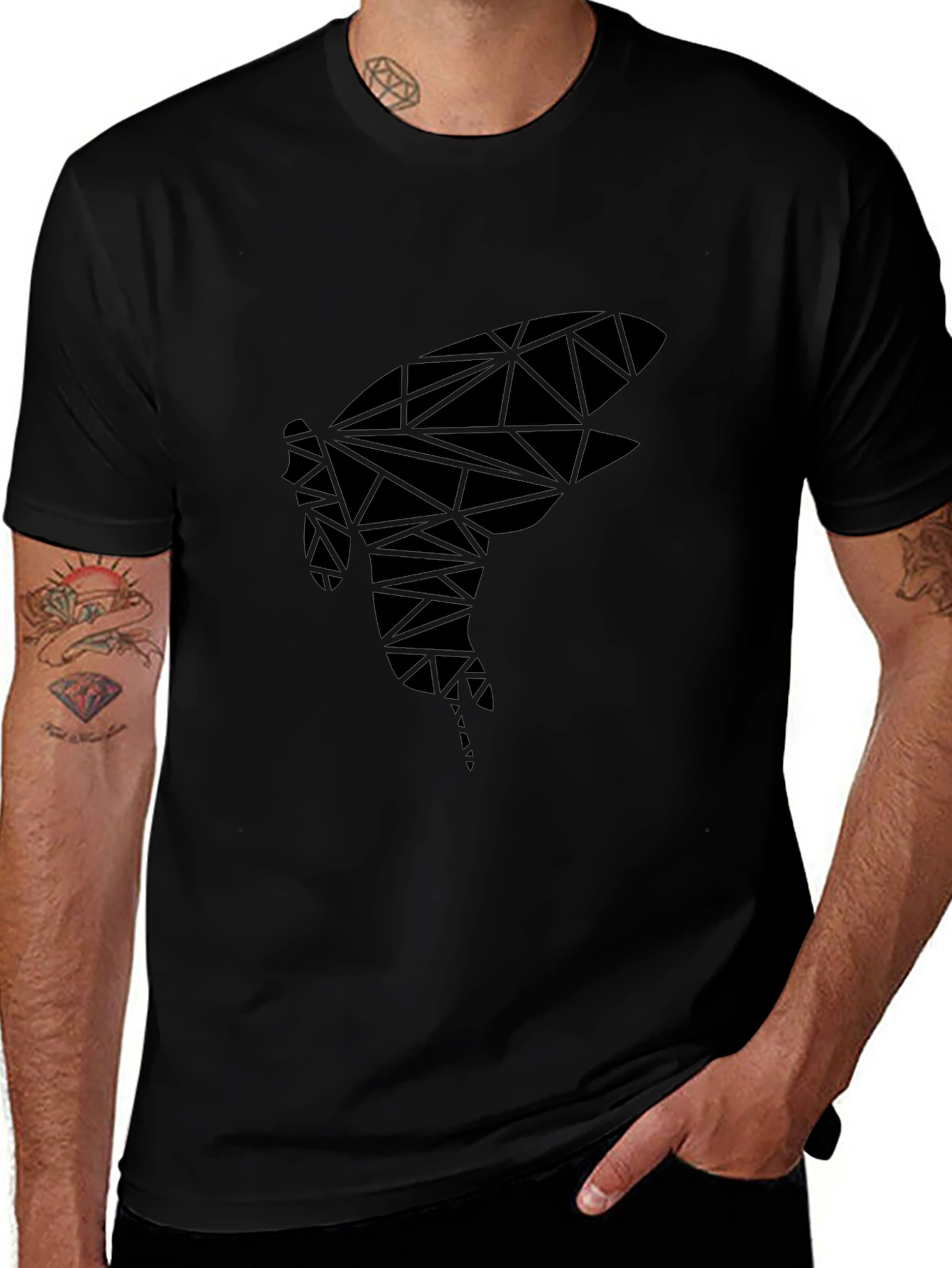 Geometric Insect Graphic Tee