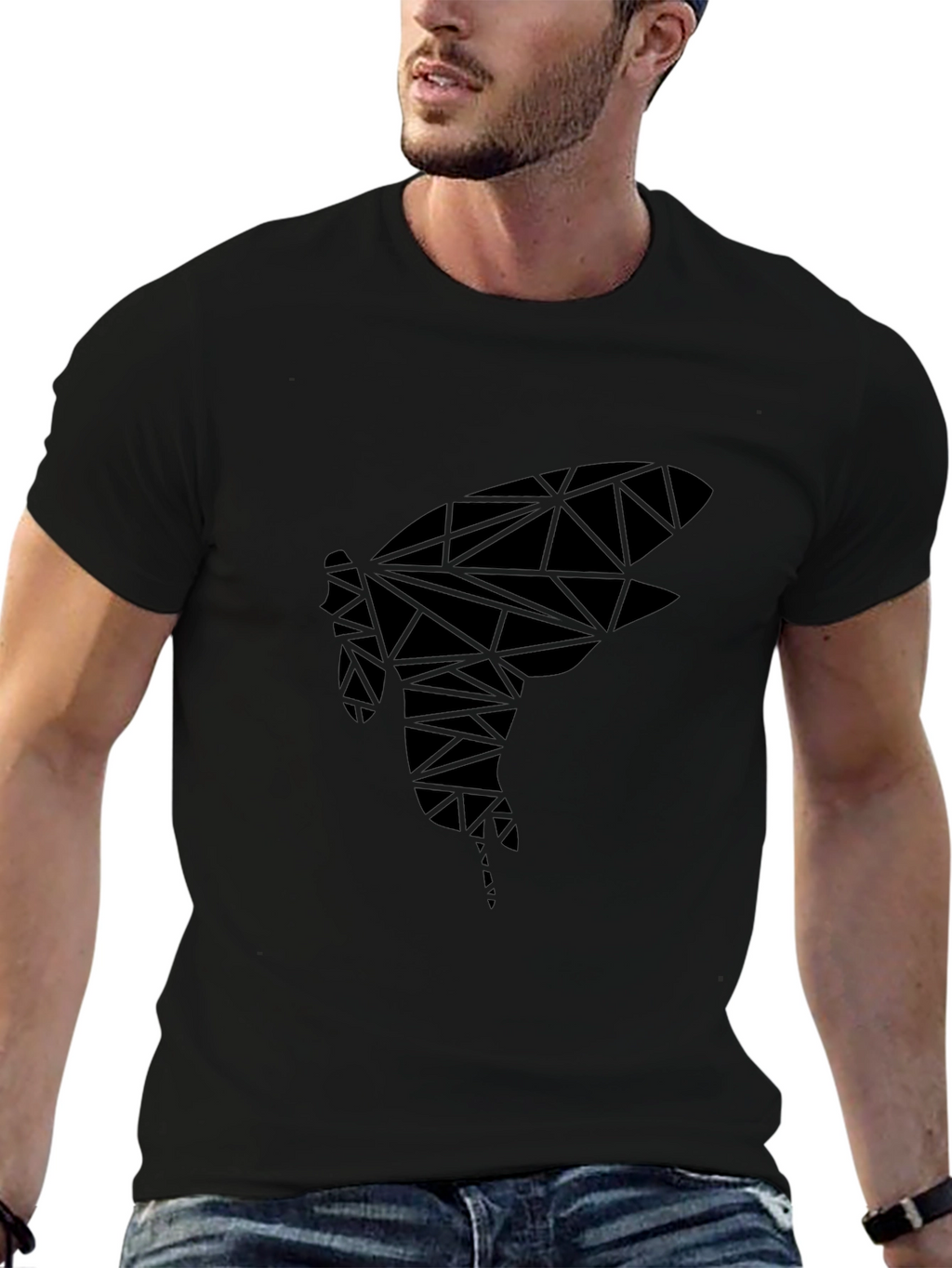 Geometric Insect Graphic Tee