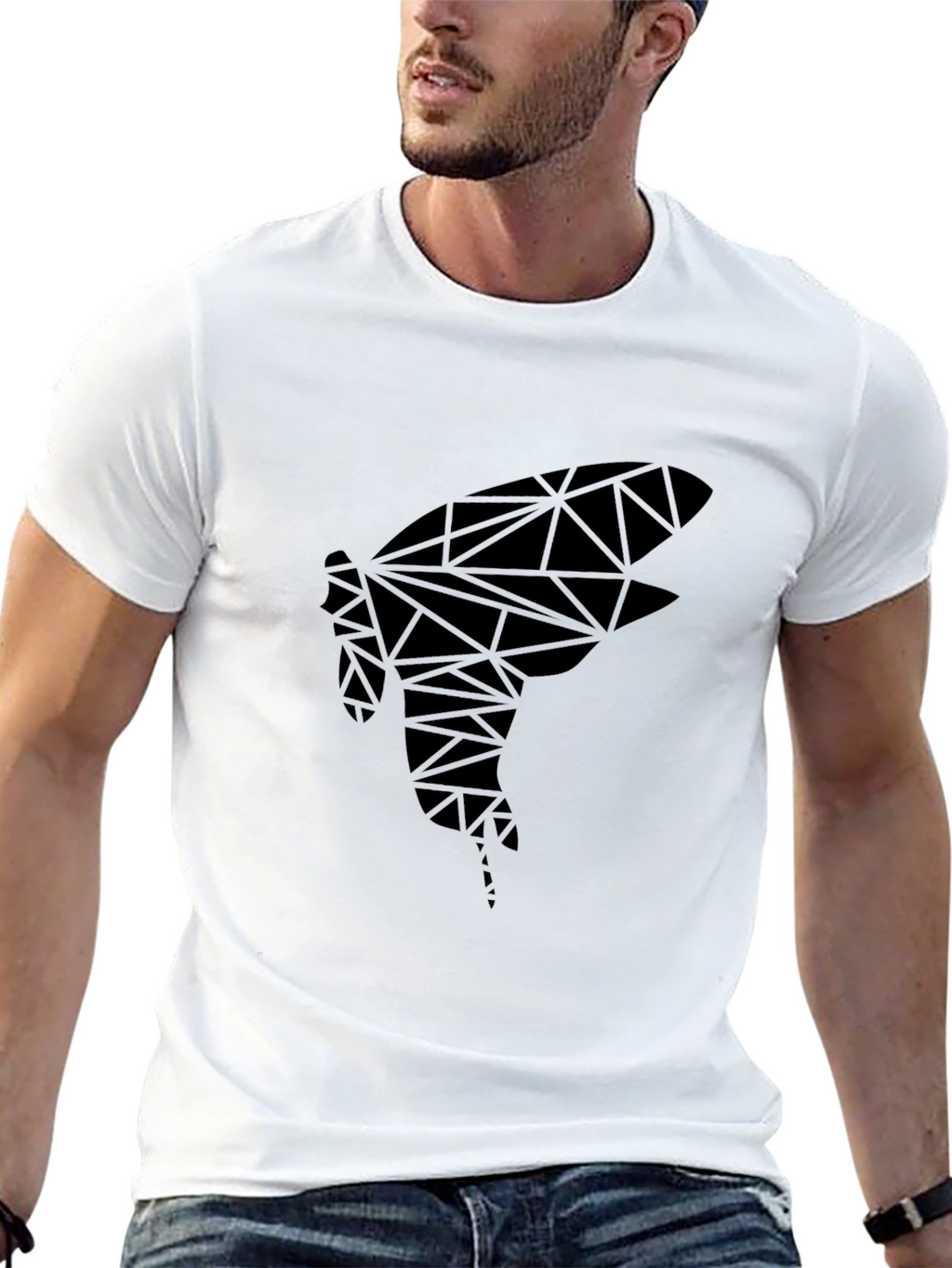 Geometric Insect Graphic Tee
