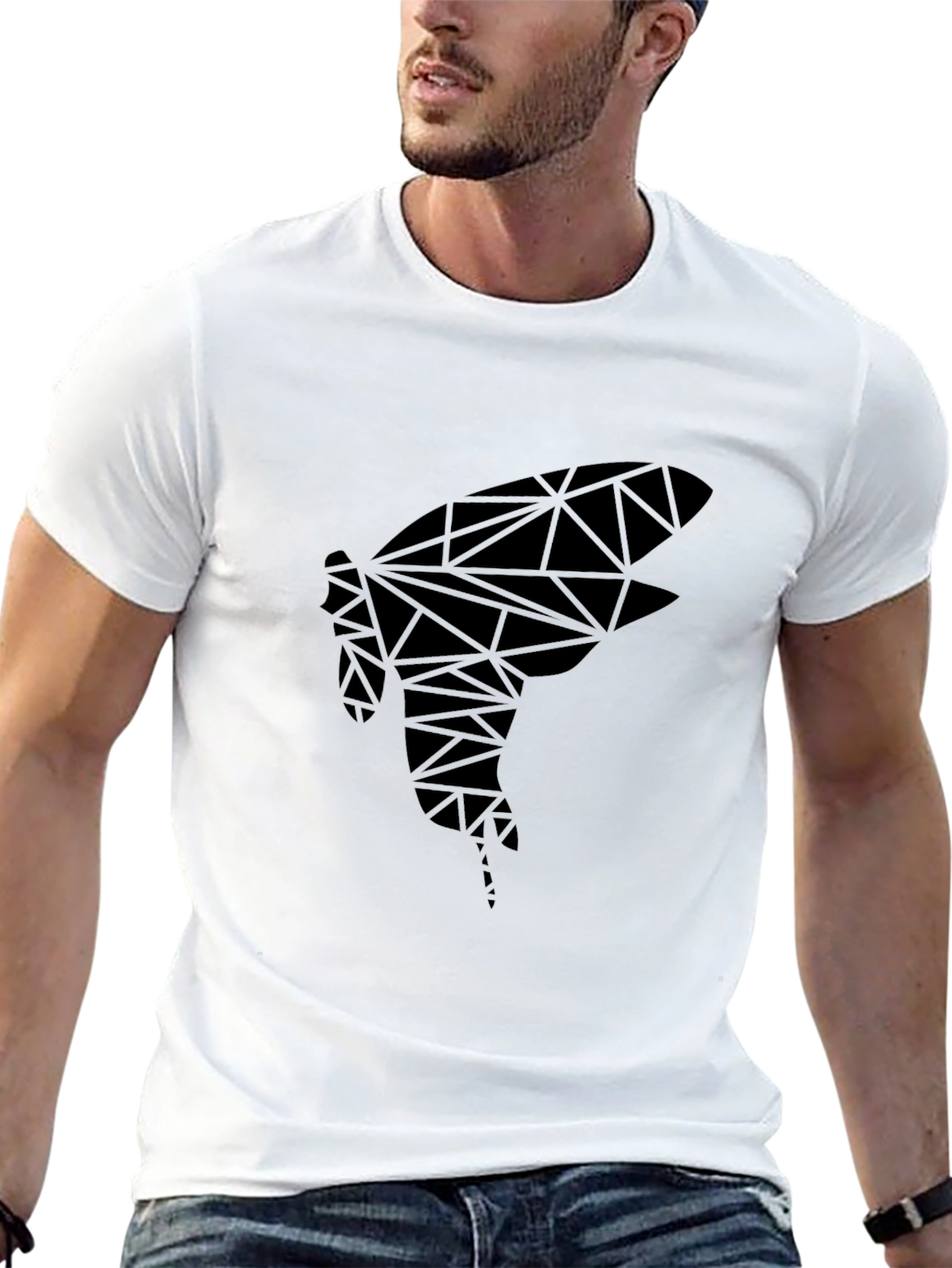 Geometric Insect Graphic Tee