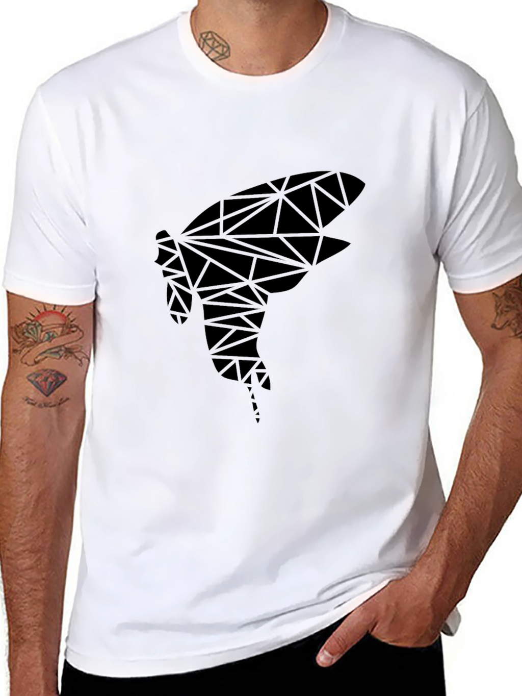 Geometric Insect Graphic Tee