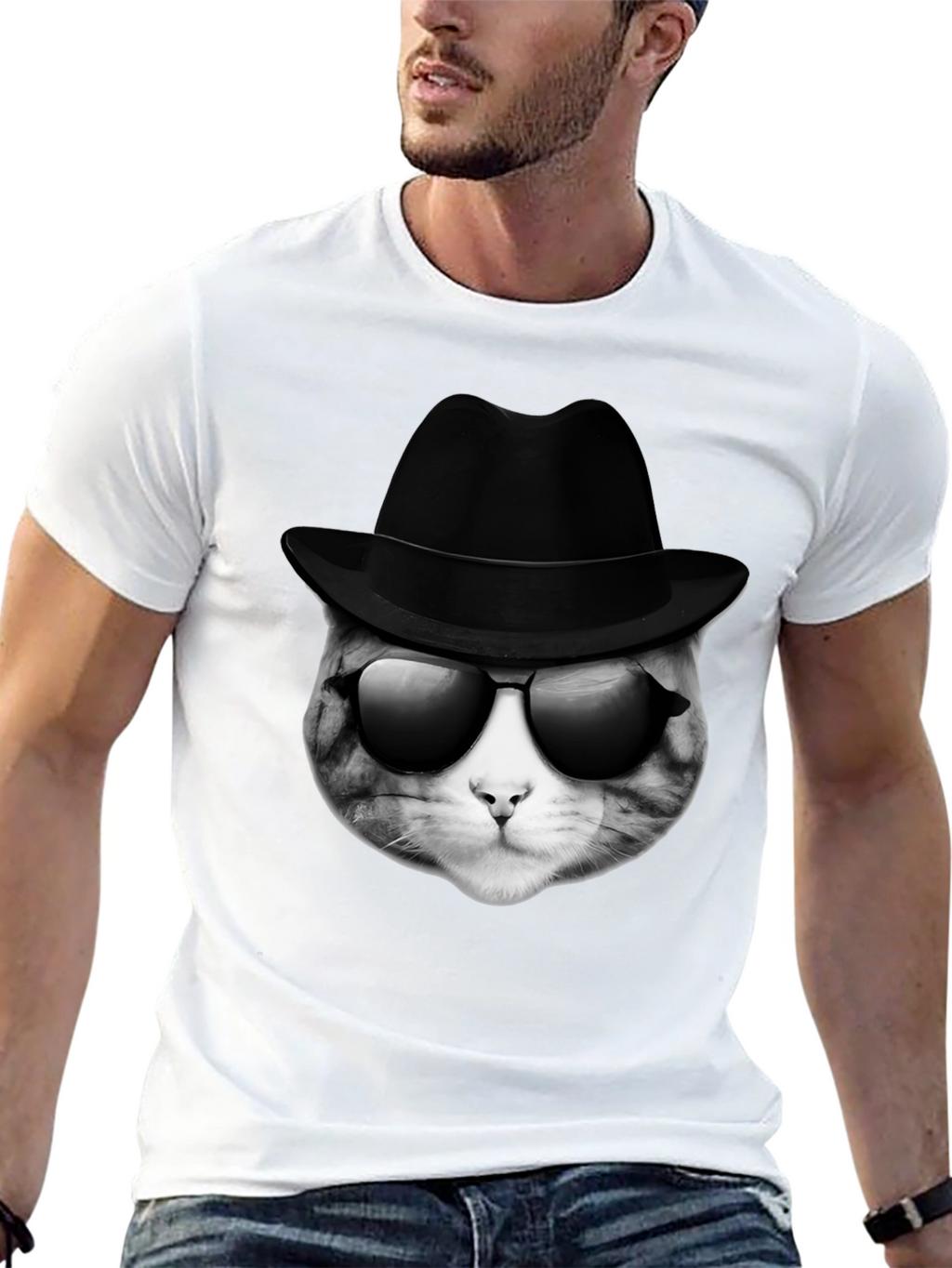 Cool Cat Detective T-Shirt