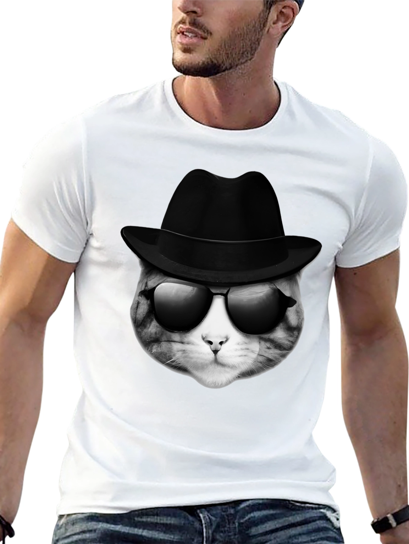 Cool Cat Detective T-Shirt