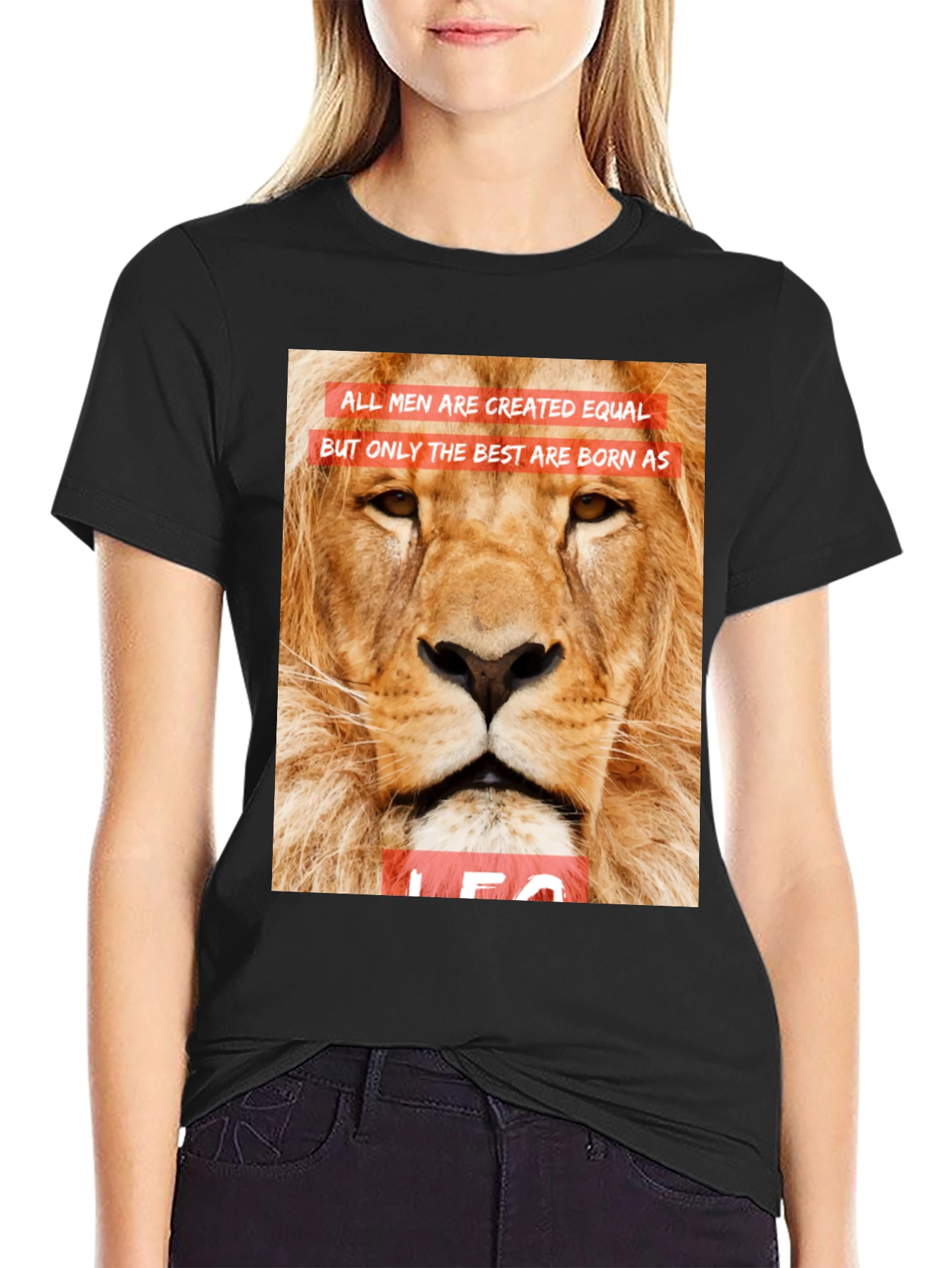 Leo Lion Graphic Tee - All Men Are Created Equal