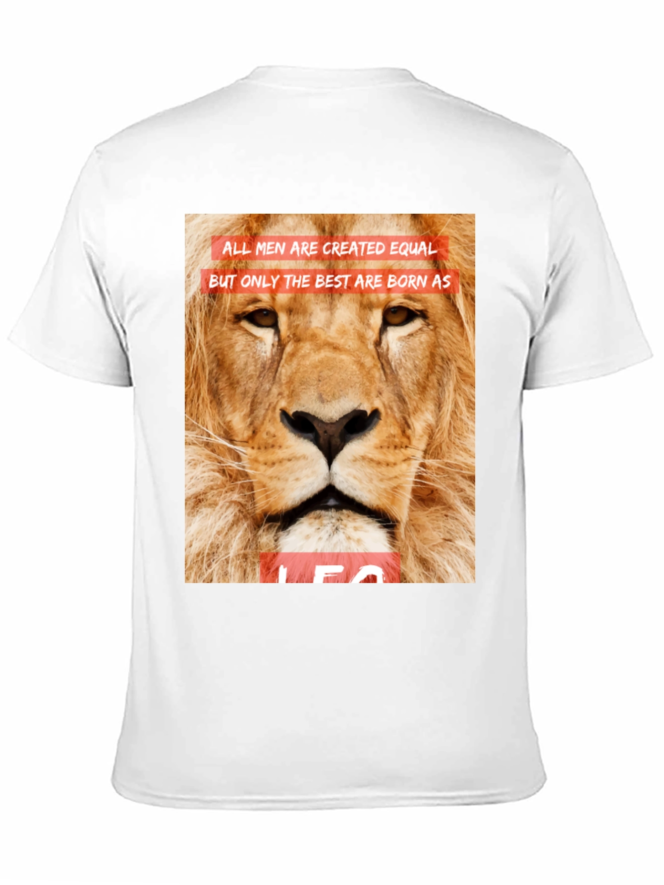 Leo Lion Graphic Tee - All Men Are Created Equal