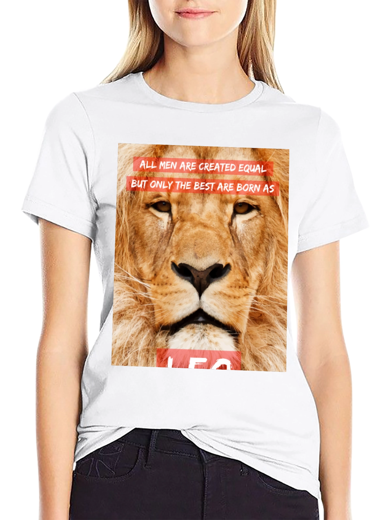 Leo Lion Graphic Tee - All Men Are Created Equal