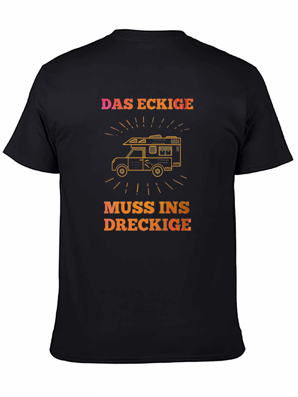 DAS ECKIGE Camping T-Shirt - Adventure Awaits!