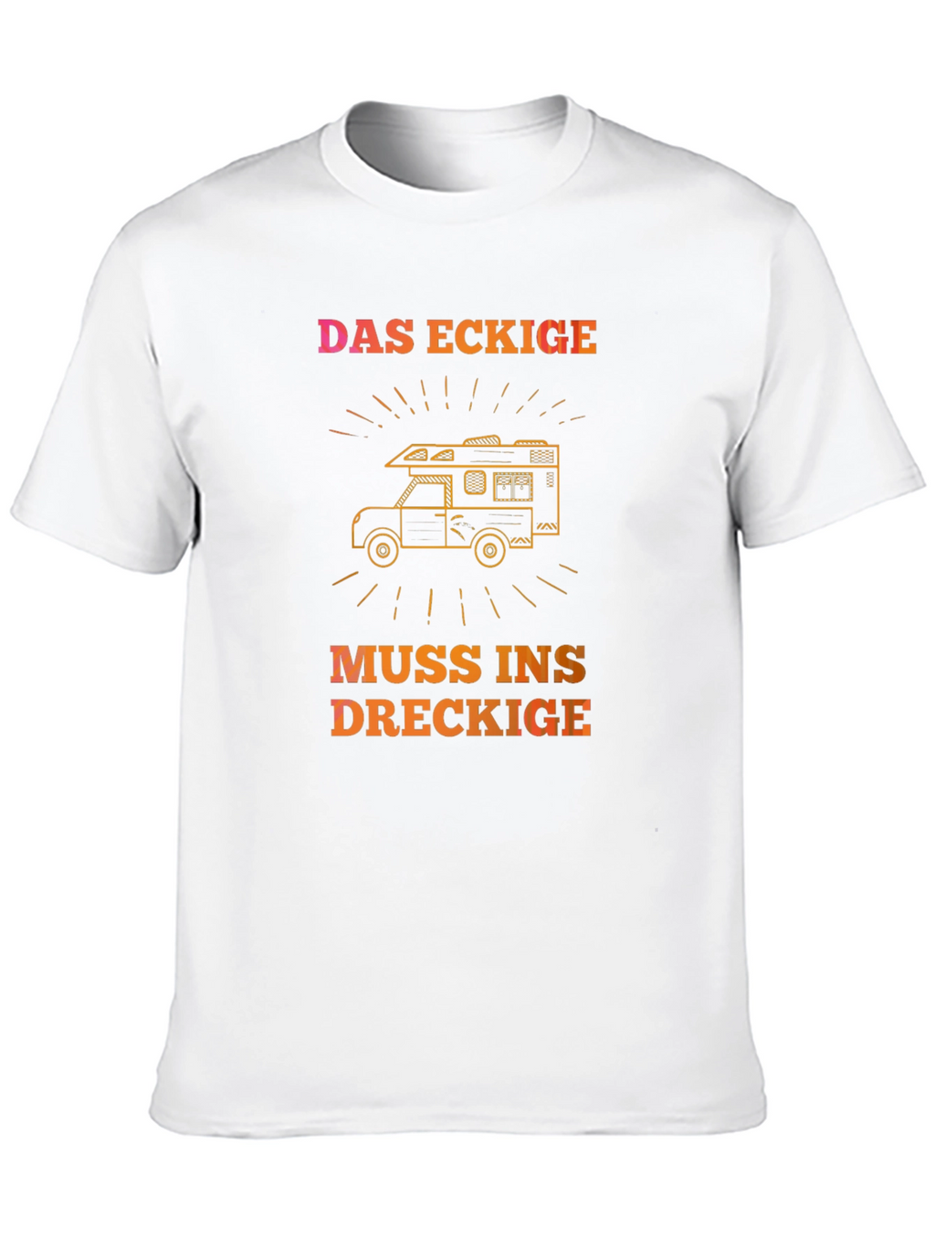 DAS ECKIGE Camping T-Shirt - Adventure Awaits!