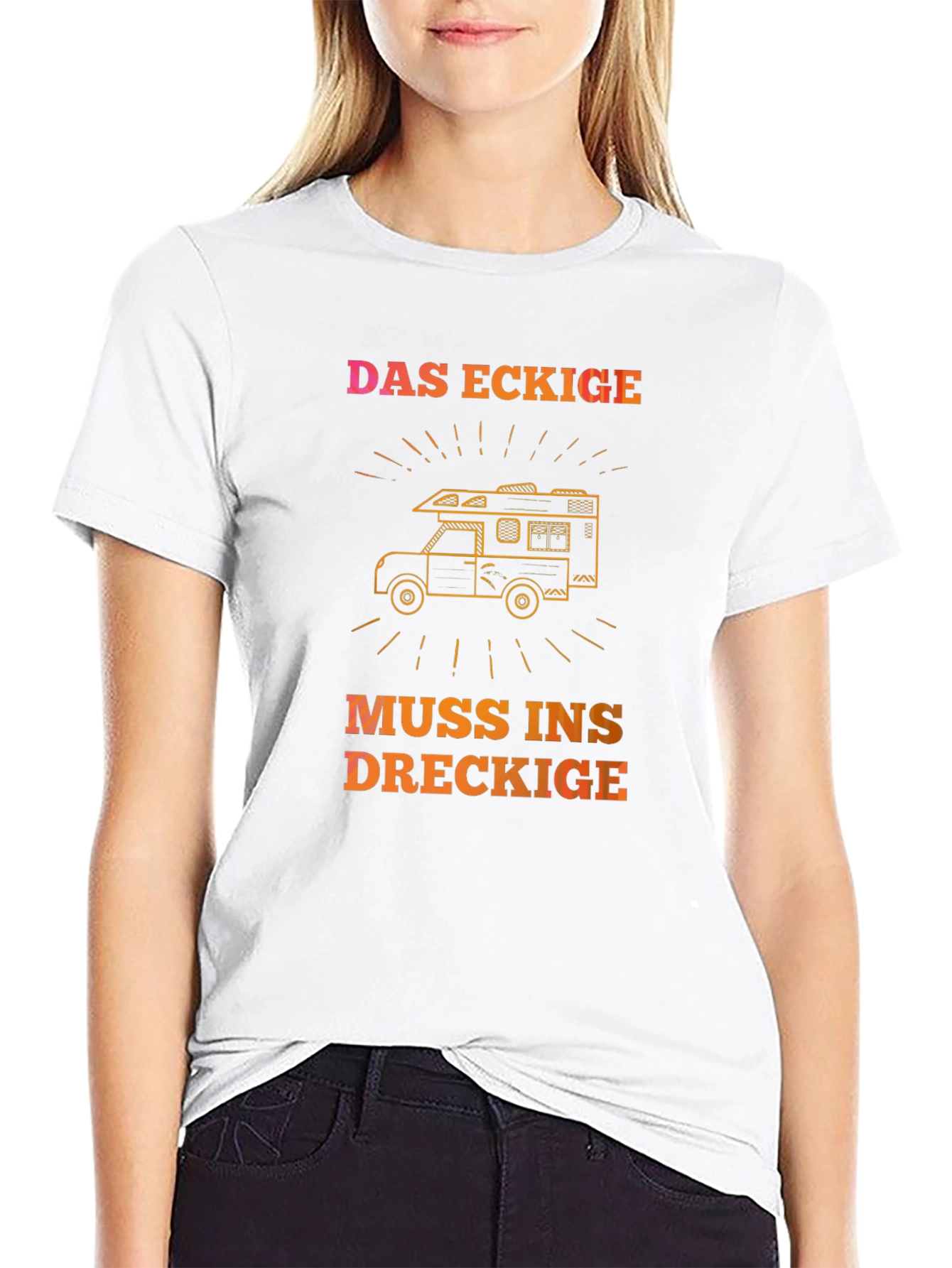 DAS ECKIGE Camping T-Shirt - Adventure Awaits!