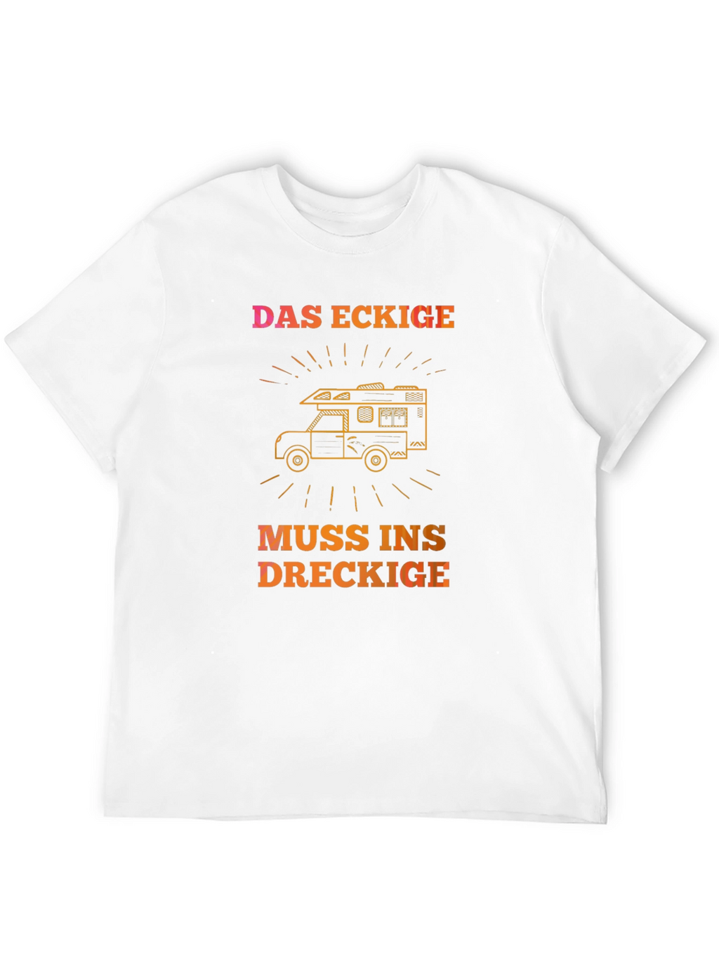 DAS ECKIGE Camping T-Shirt - Adventure Awaits!