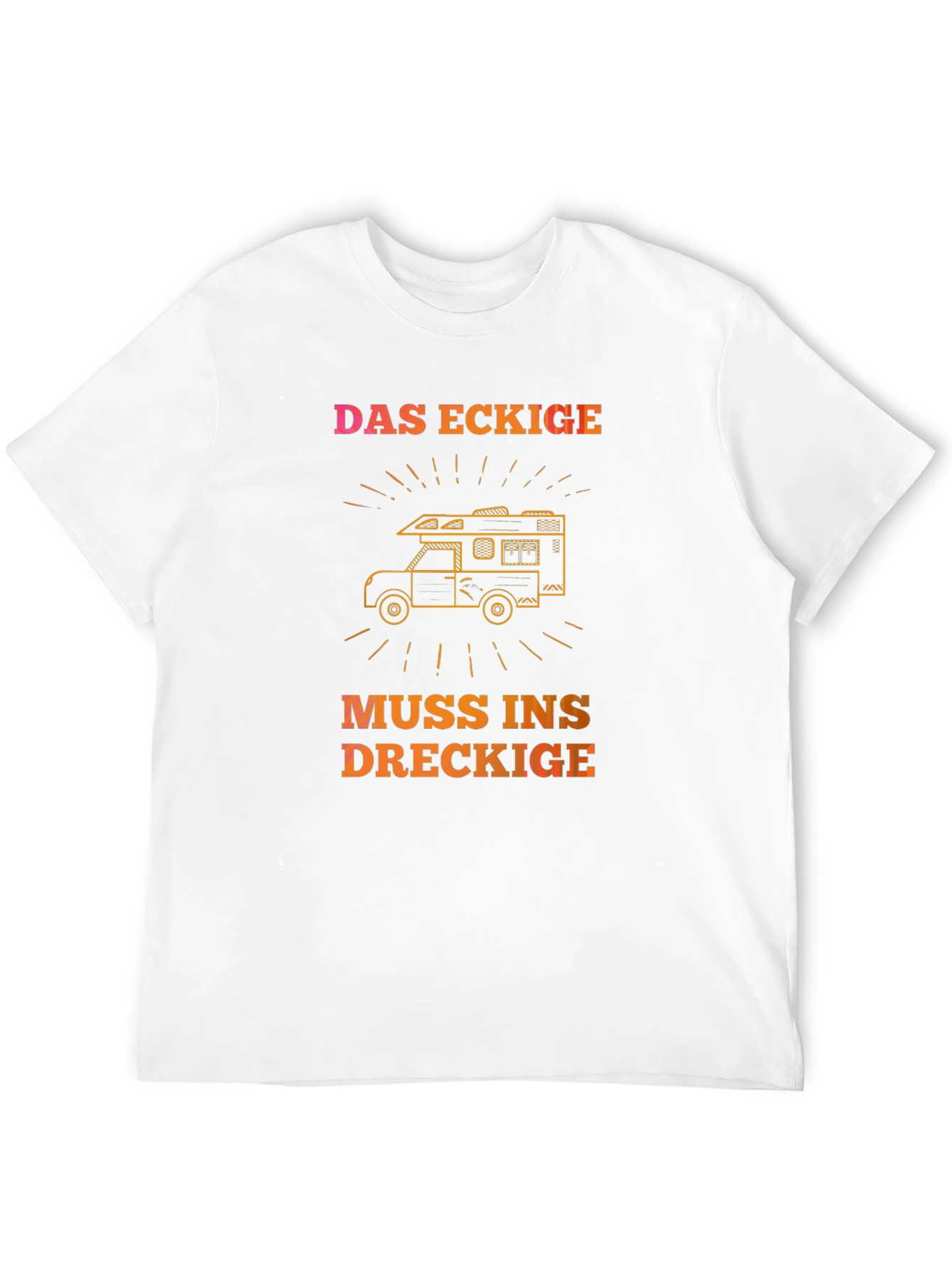 DAS ECKIGE Camping T-Shirt - Adventure Awaits!