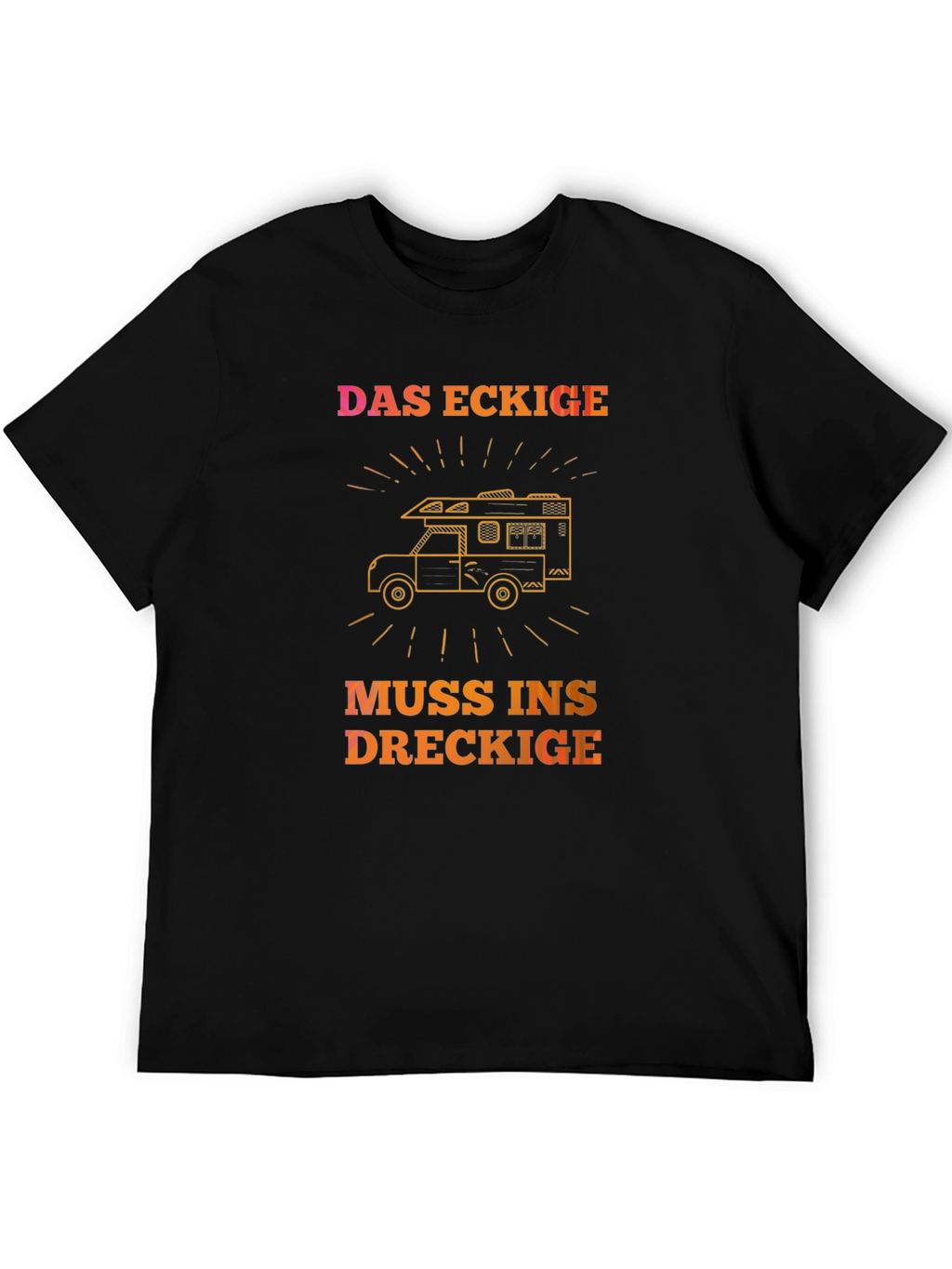 DAS ECKIGE Camping T-Shirt - Adventure Awaits!