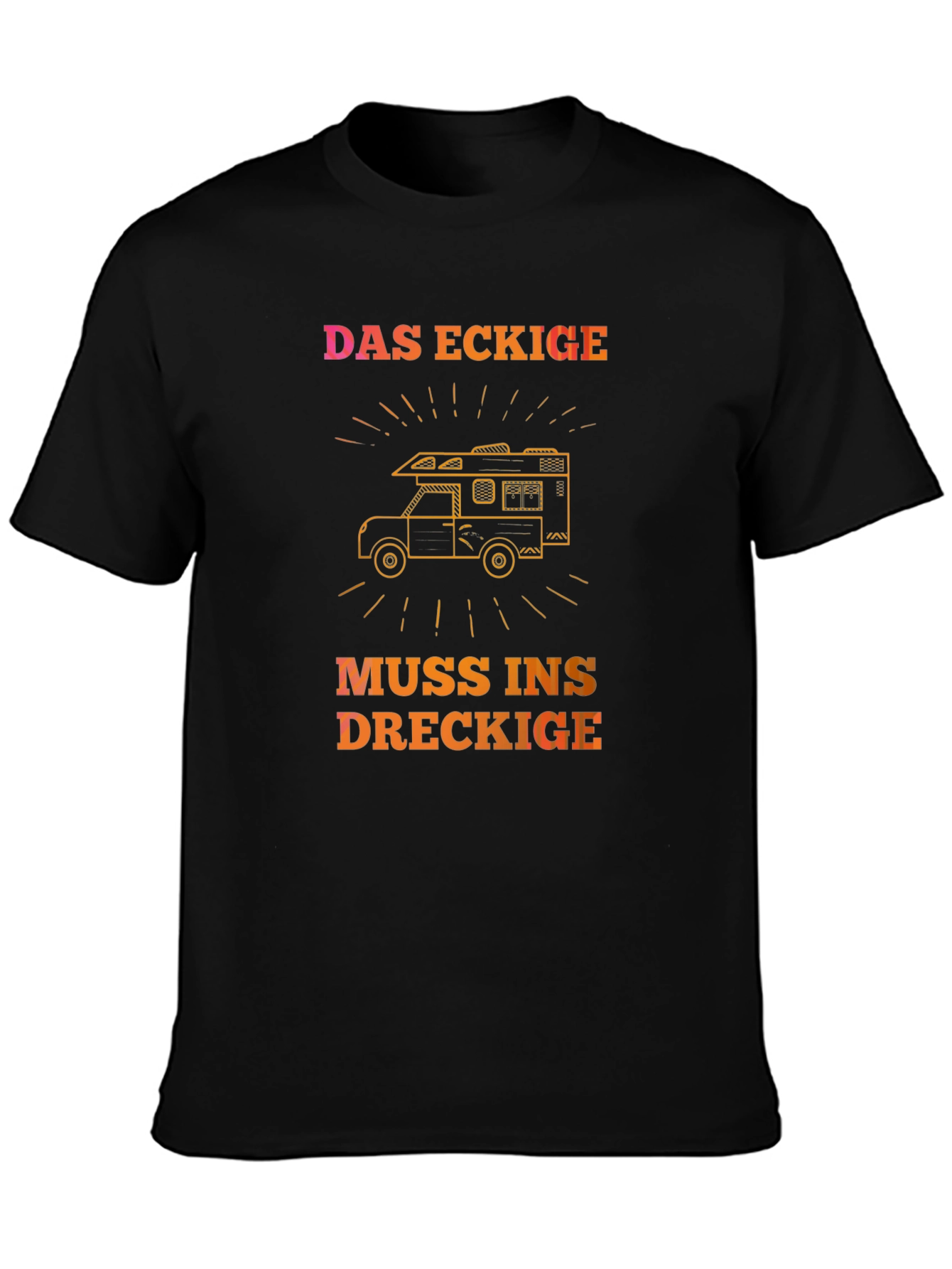 DAS ECKIGE Camping T-Shirt - Adventure Awaits!