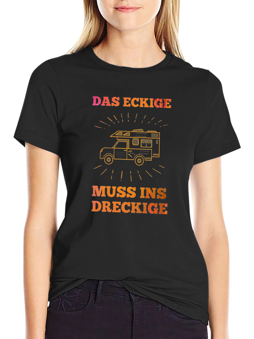 DAS ECKIGE Camping T-Shirt - Adventure Awaits!